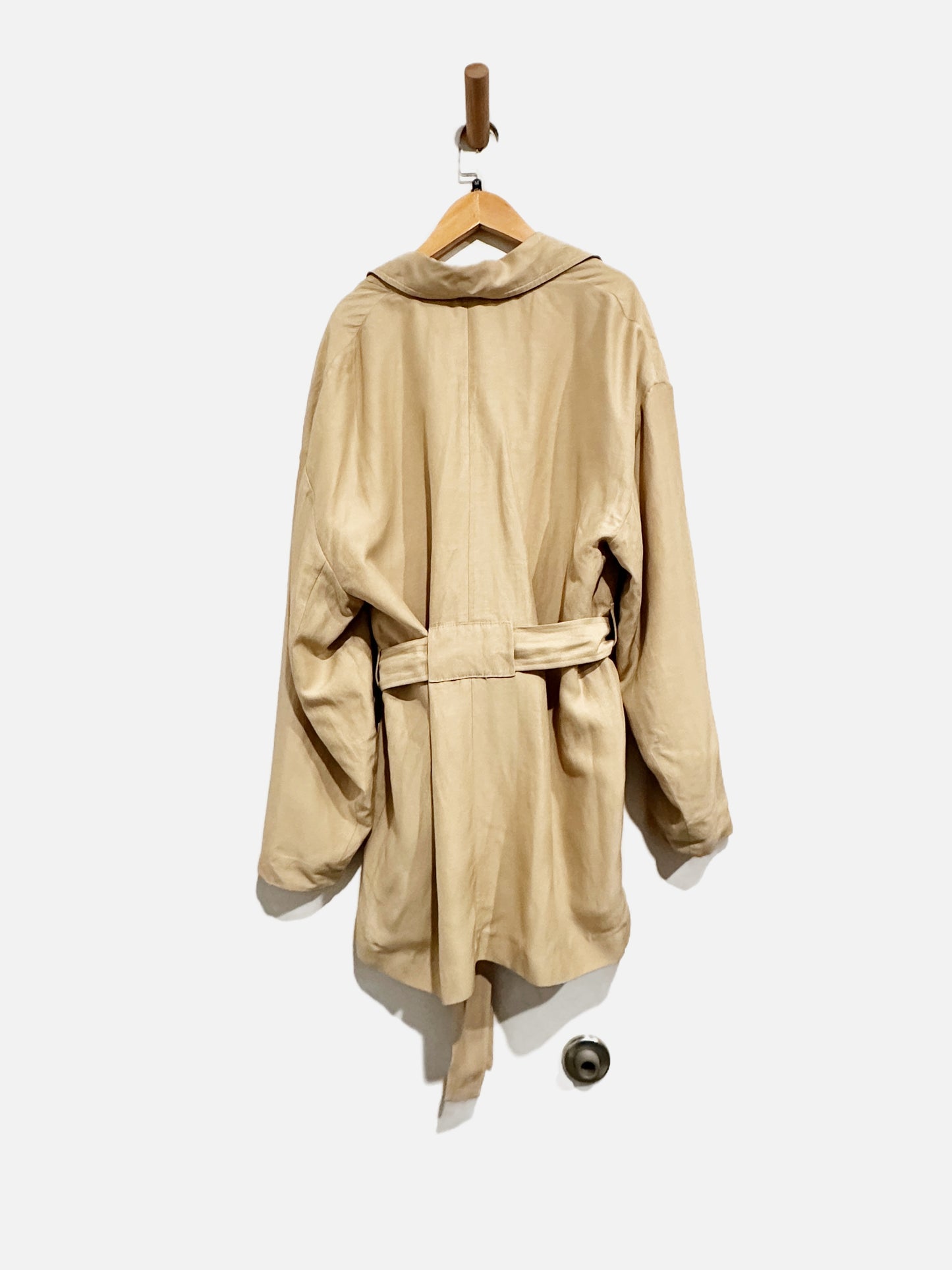 Aritzia Wilfred Tan Linen Coat - Medium