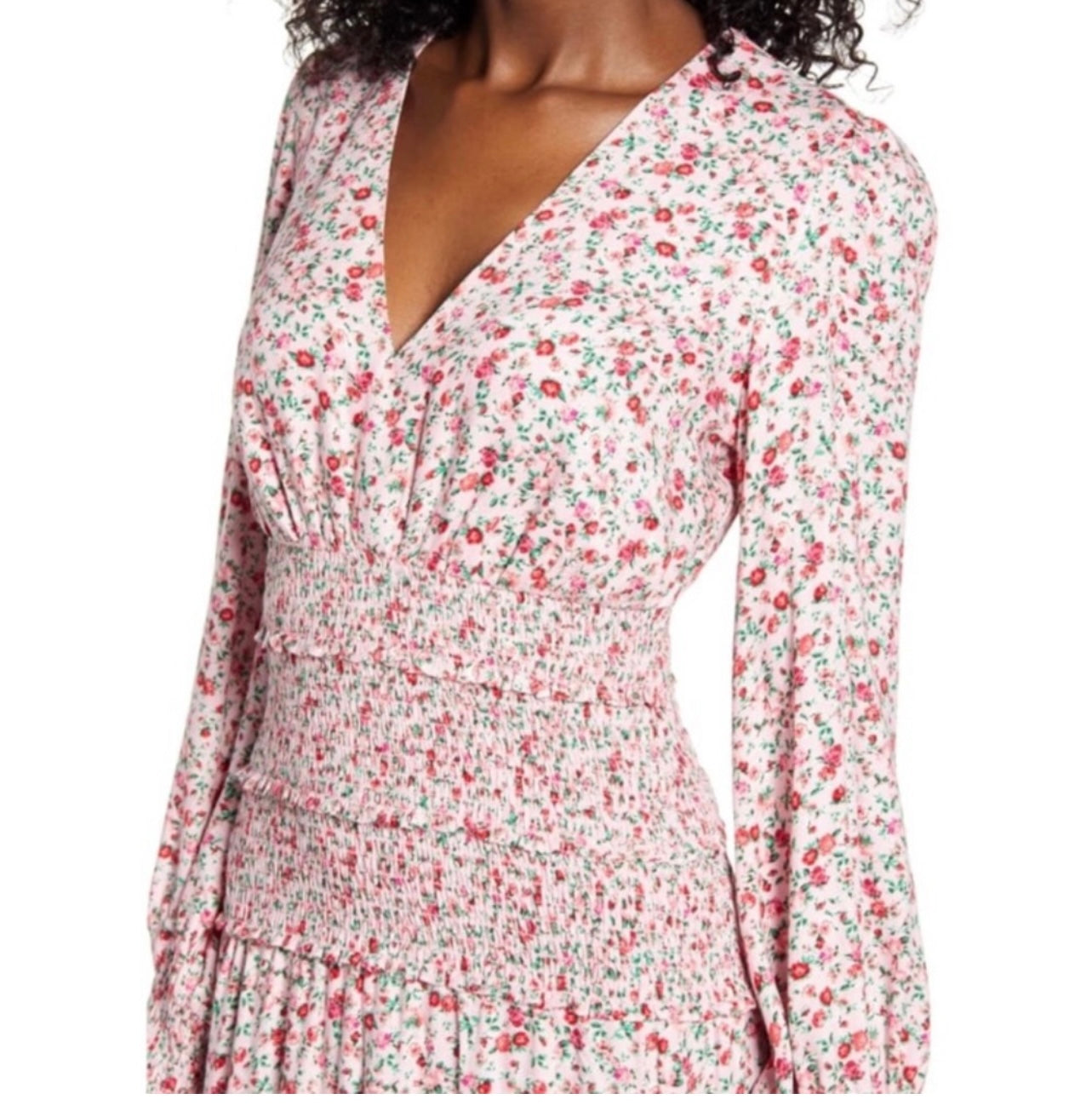AFRM Pink Floral Maxi Dress - Small
