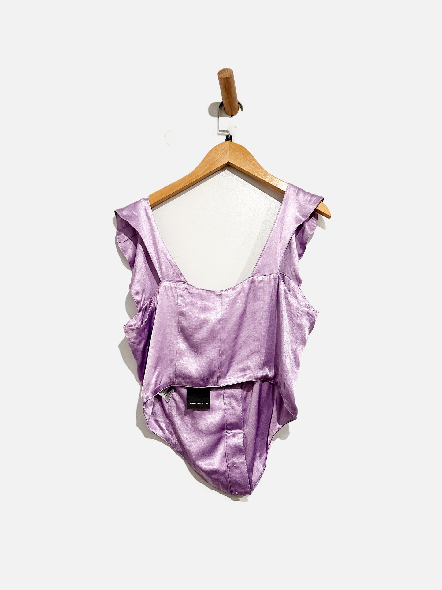 Vanessa Mooney Purple Bustier Tank - Medium