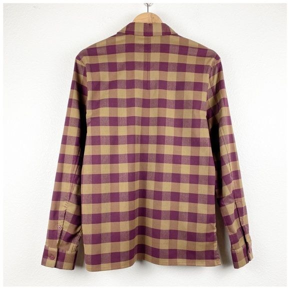 Lululemon Mason’s Peak Flannel in Check Plaid Mini Dark Adobe Frontier - Small