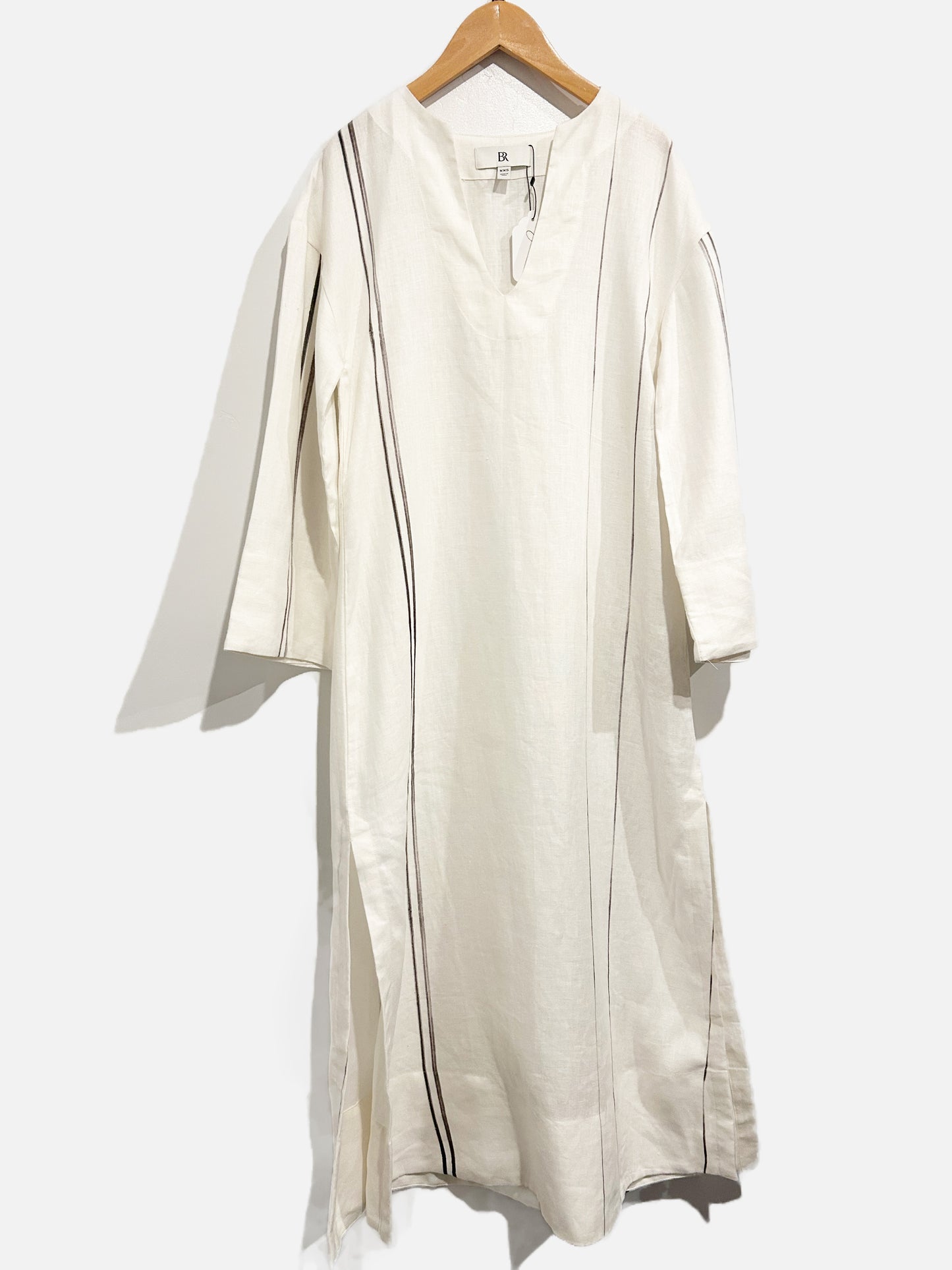 Banana Republic Linen Stripped Dress-XXS