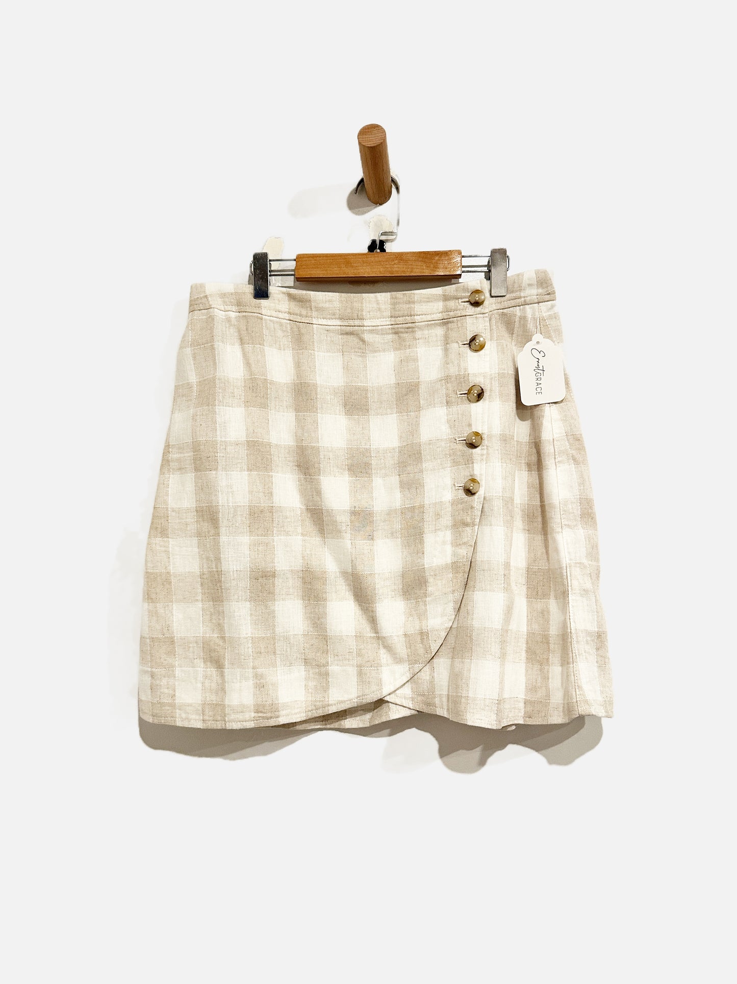Madewell Tan Plaid Mini Skirt - 8