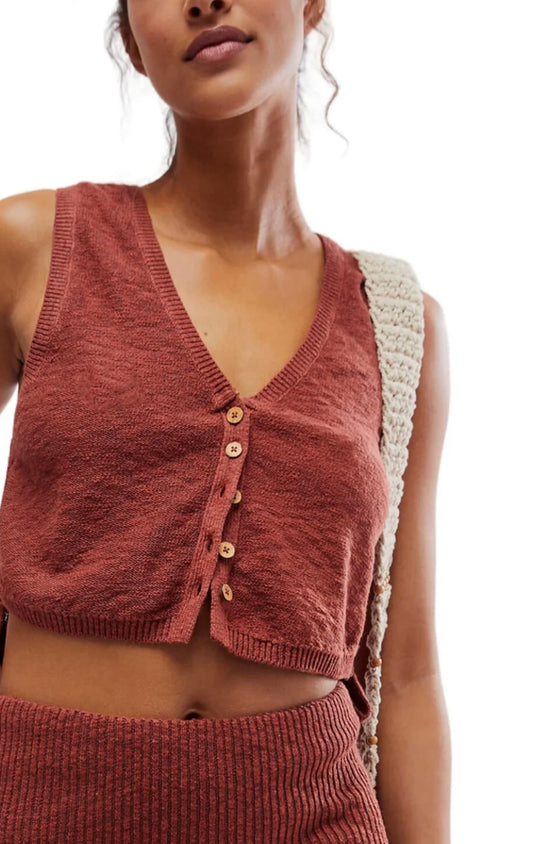 Free People Beach Ruby Sweater Tank - Small