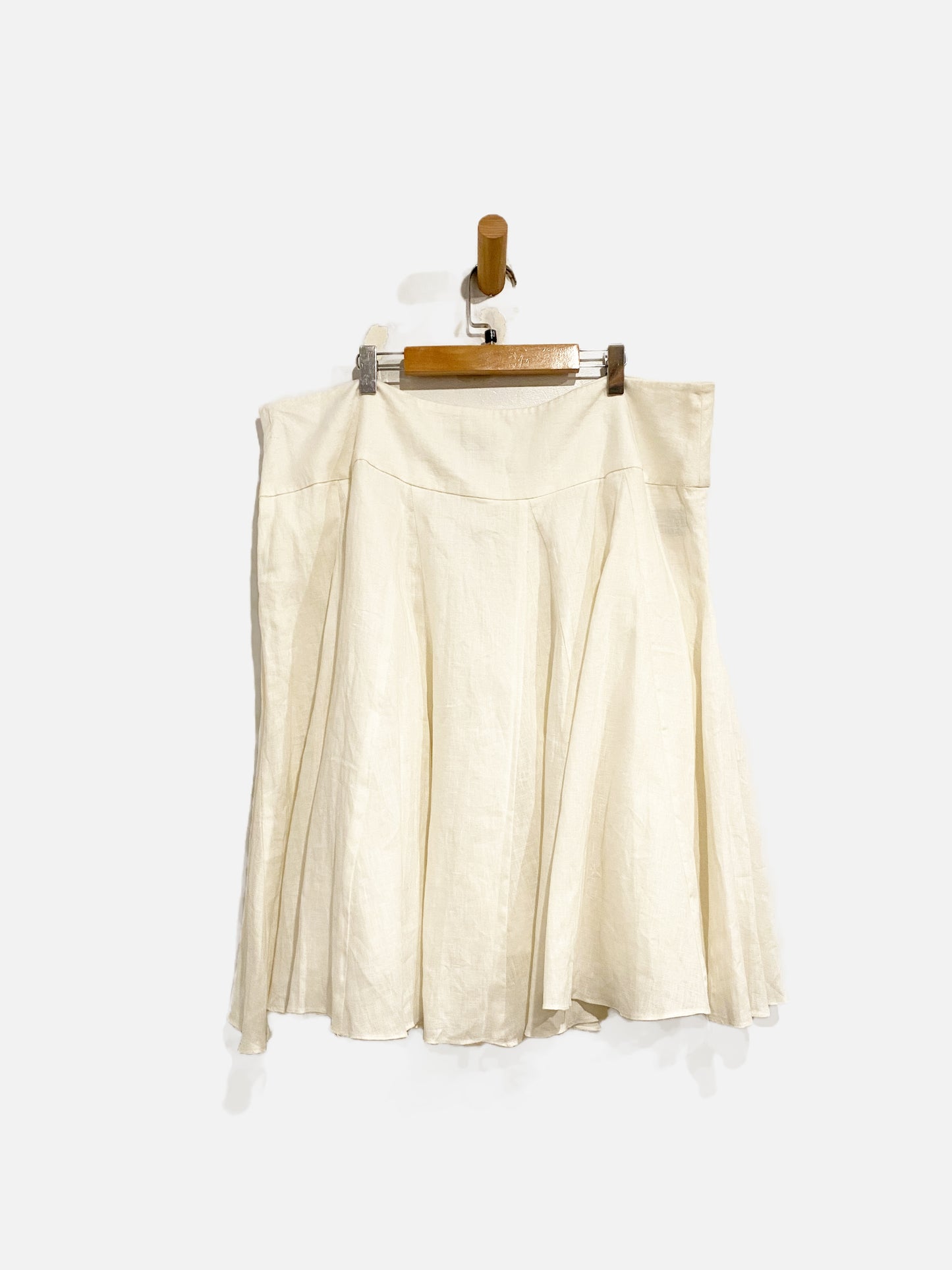 Ralph Lauren White Linen Skirt - 16