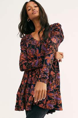 Free People Black and Brown Hello Lover Tunic - XS
