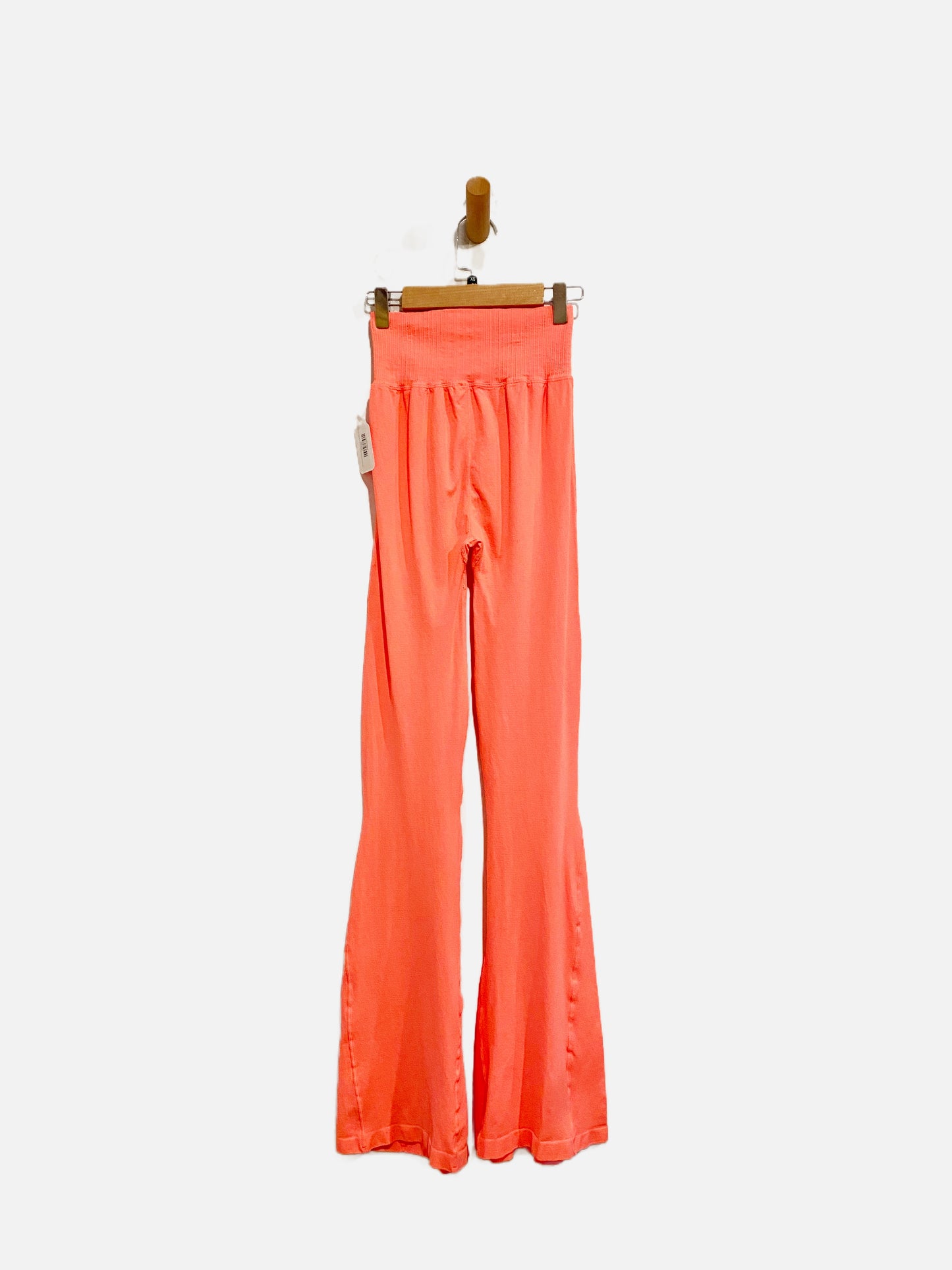 Free People Movement Good Karma Flare Pants in Coral Pink - XS/S