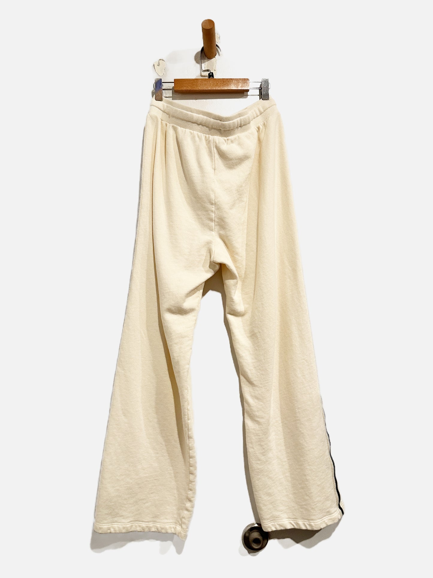 Spiritual Gangster Cream Track Stripe Sweats - Medium