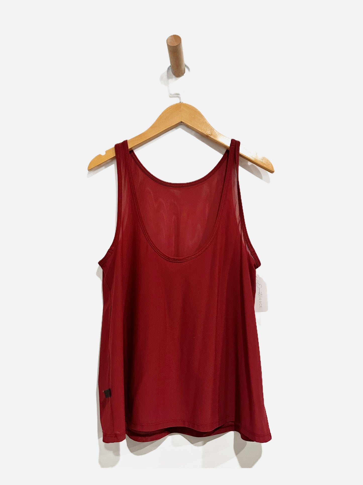 Lululemon Red Mesh Tank