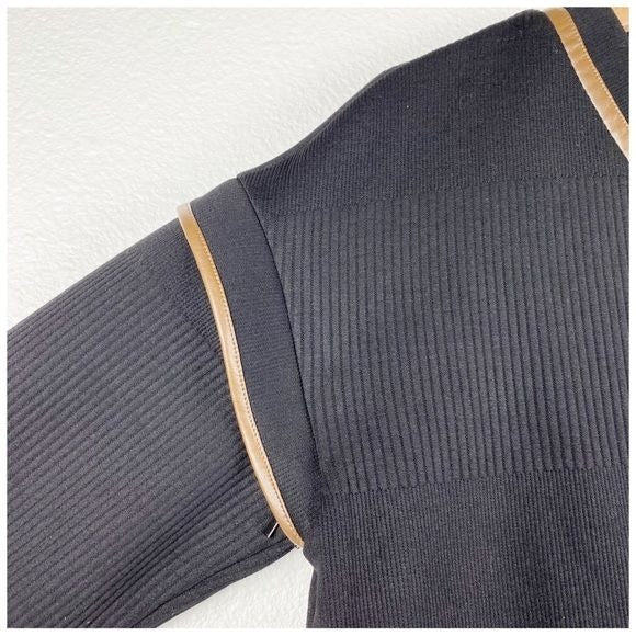 Lysse Quilted Convertible Sweatshirt In Black Size Small