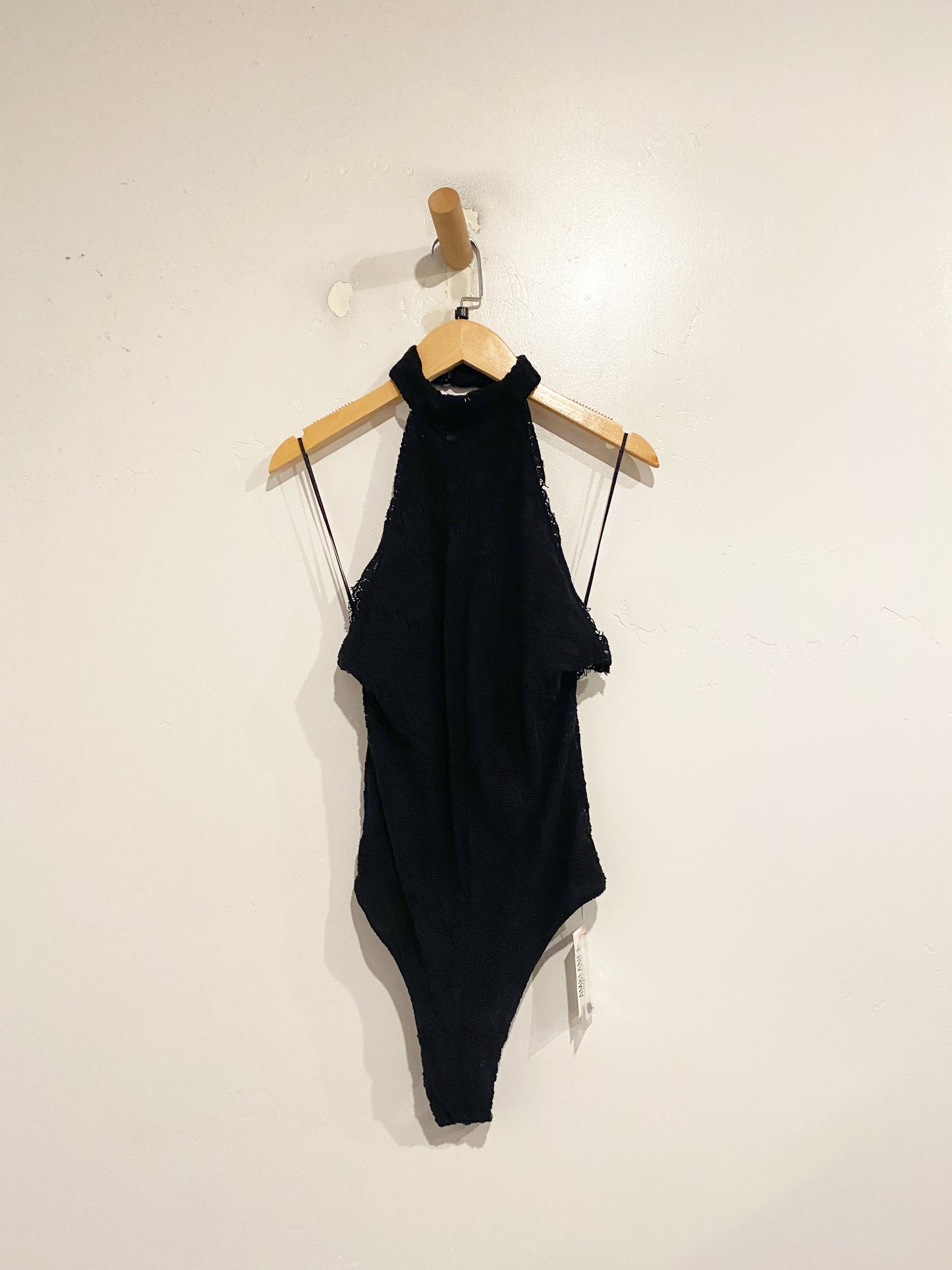Free People NWT Black Miley Bodysuit - Small