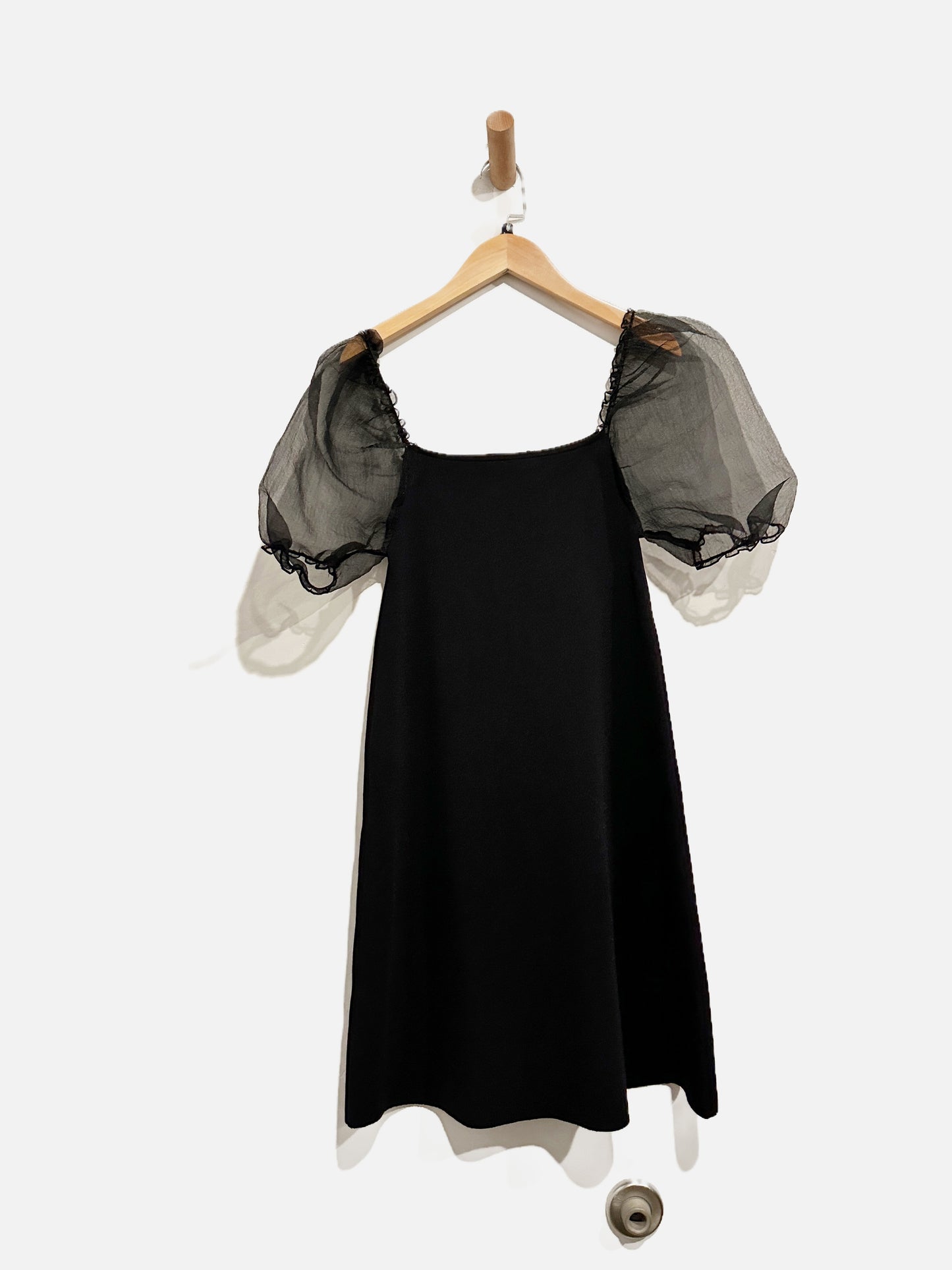 Zara Black Bodycon Mini Dress - Medium