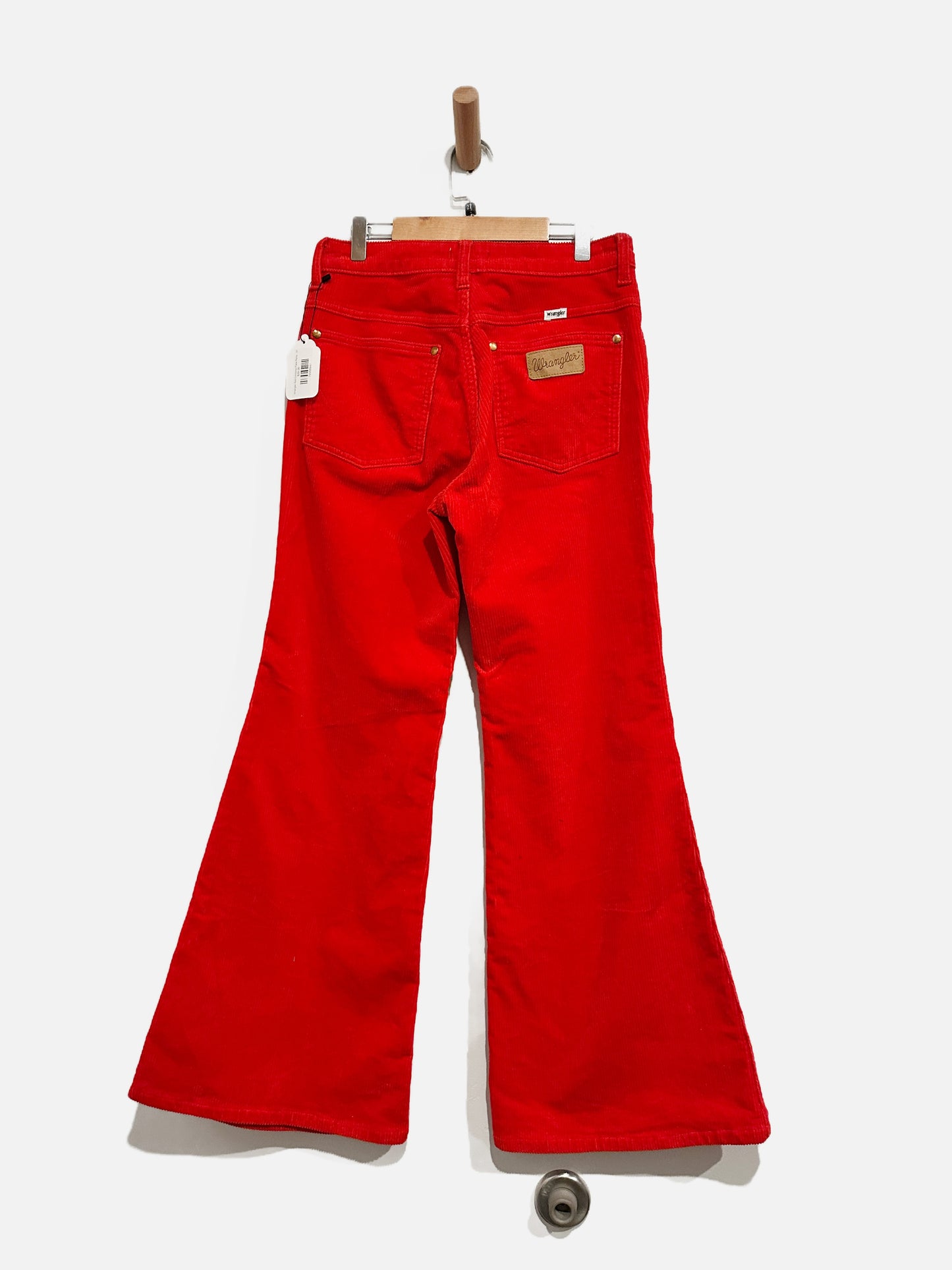 Wrangler Red Corduroy Flare Pants - 27