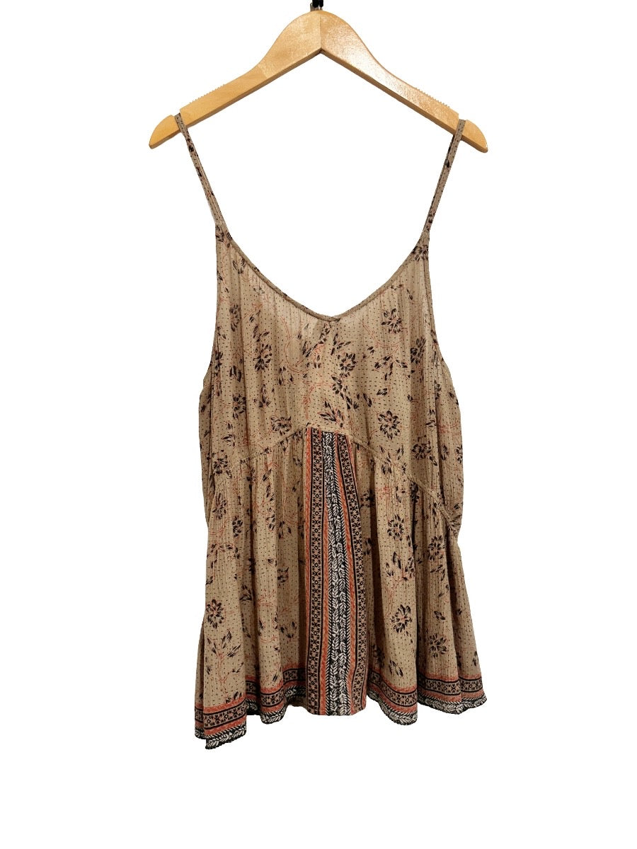 Free People One Mixed Print Cami - Medium