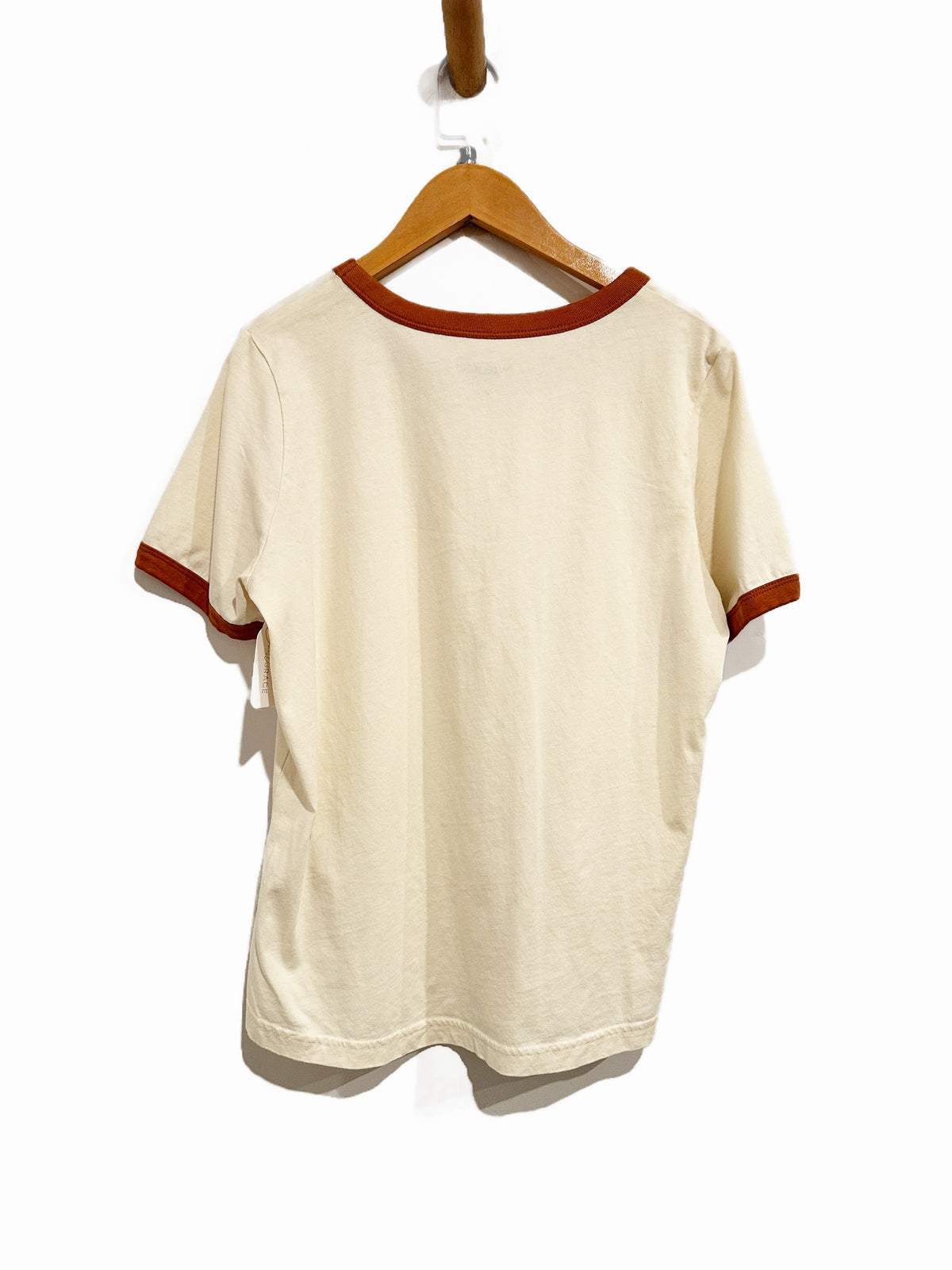 Wrangler White Ringer Tee - Medium