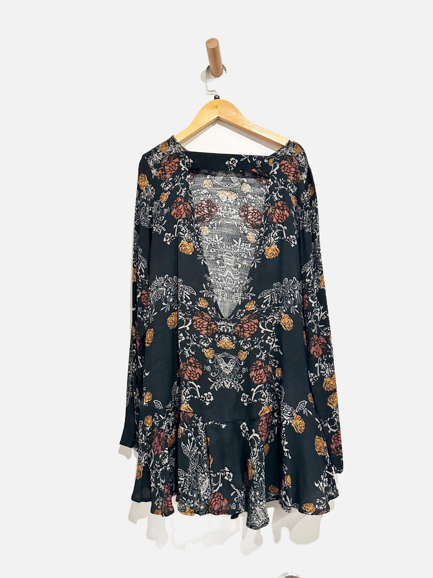 Free People NWT Smooth Talker Tunic in Raven Combo - XS