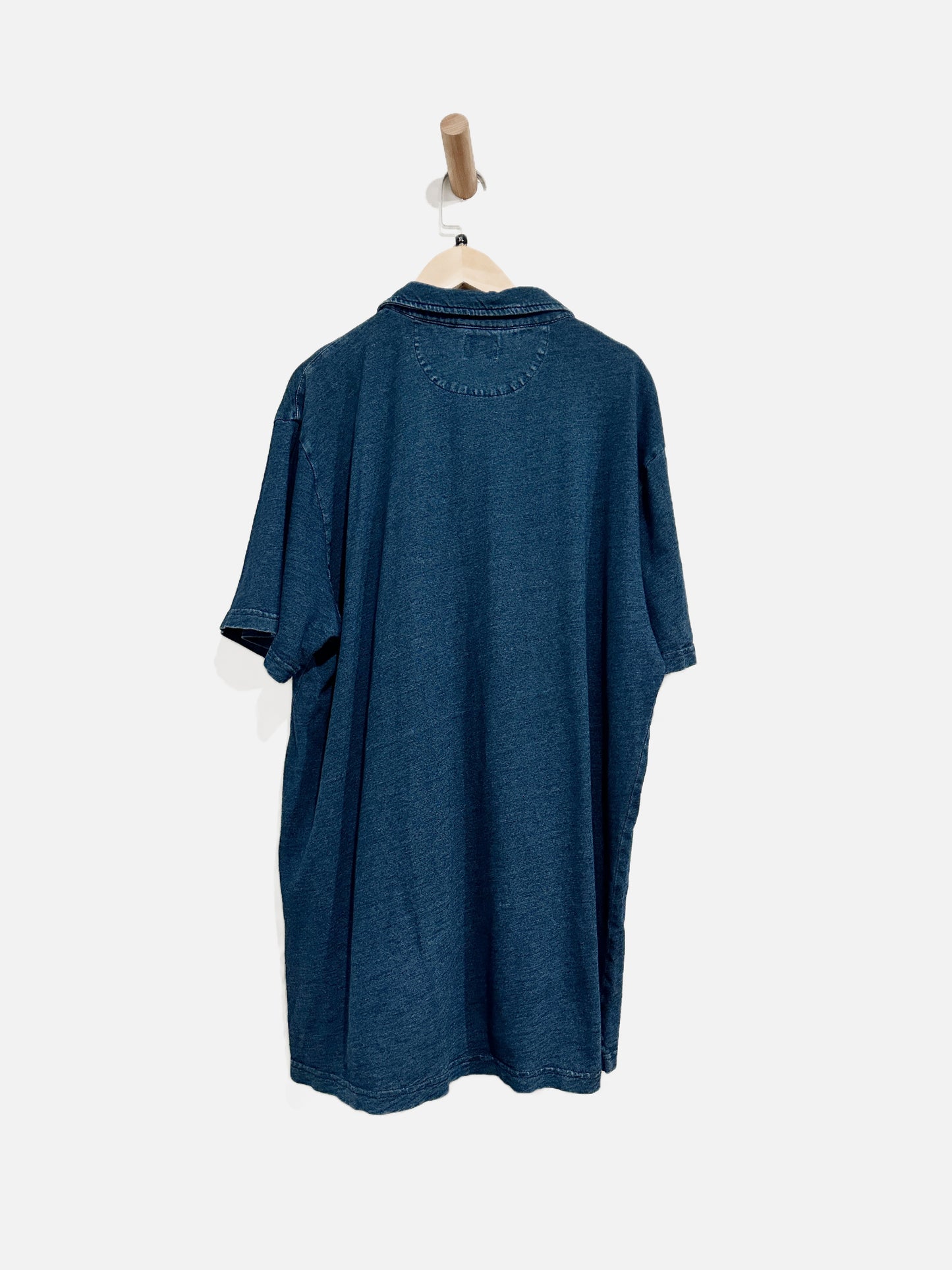 Faherty Blue Indigo Polo - XL