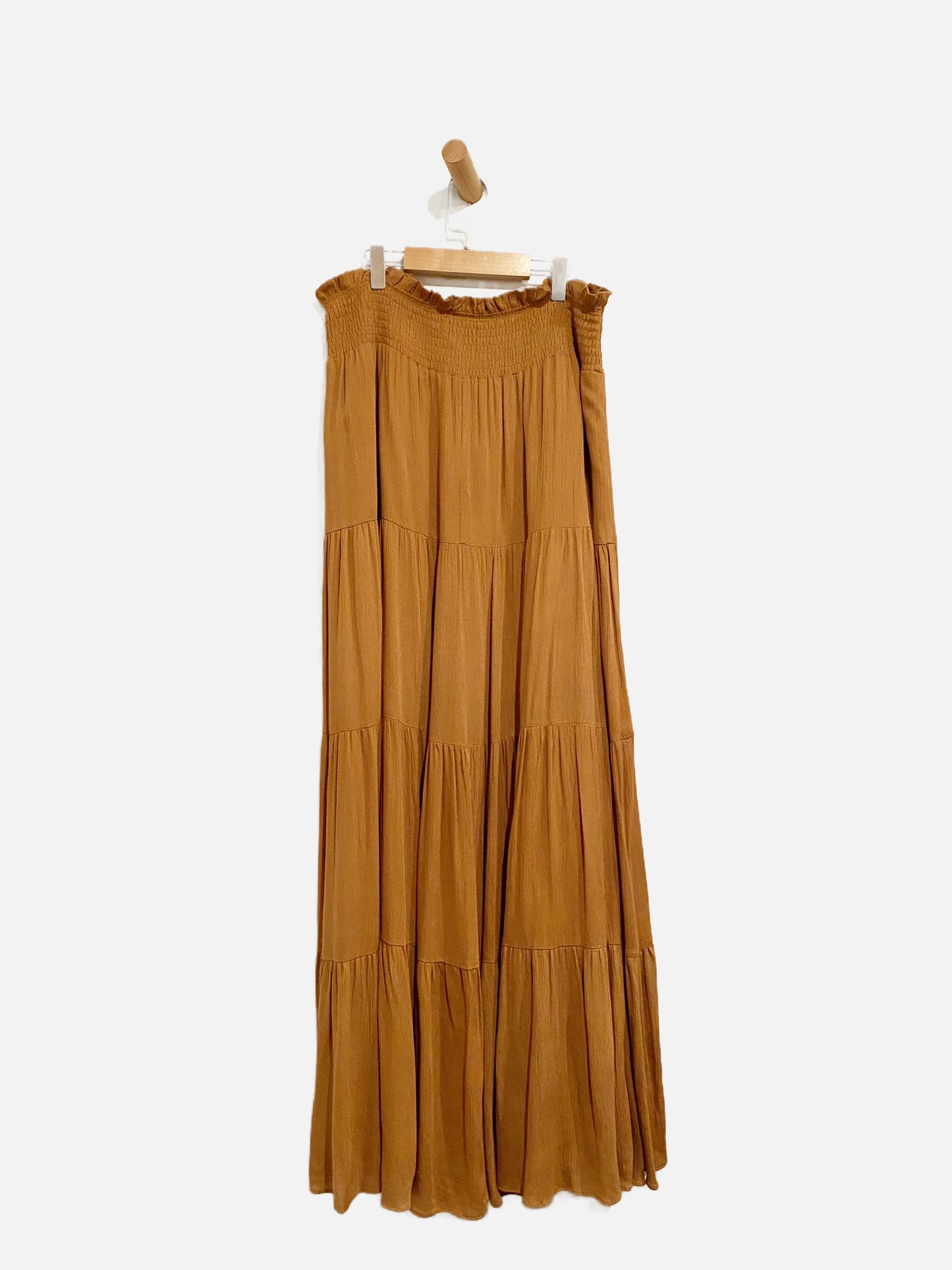 Mustard Seed Brown Smocked Skirt - Medium