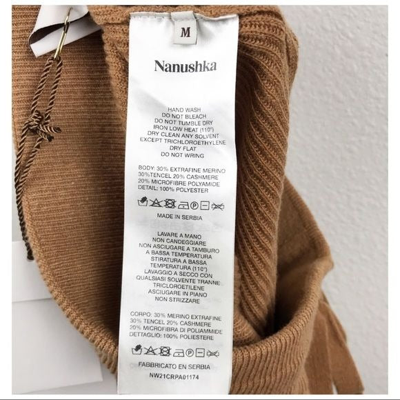 Nanushka Oni Ribbed-knit Straight-leg Pants Size Medium