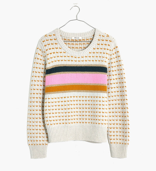 Madewell Barfield Colorful Stripe Sweater - Small