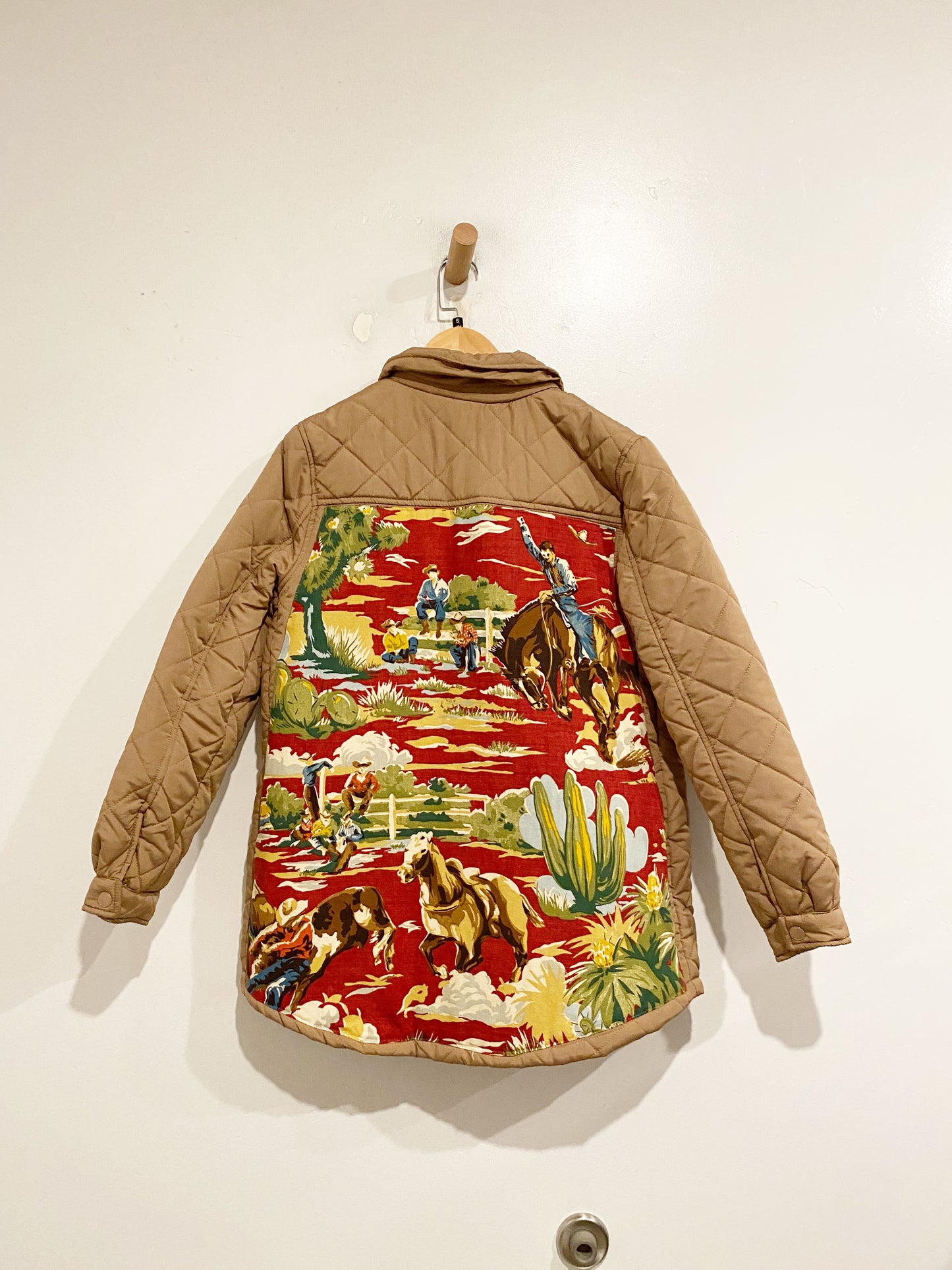 Urban Republic Remade Tan Quilted Jacket - Small