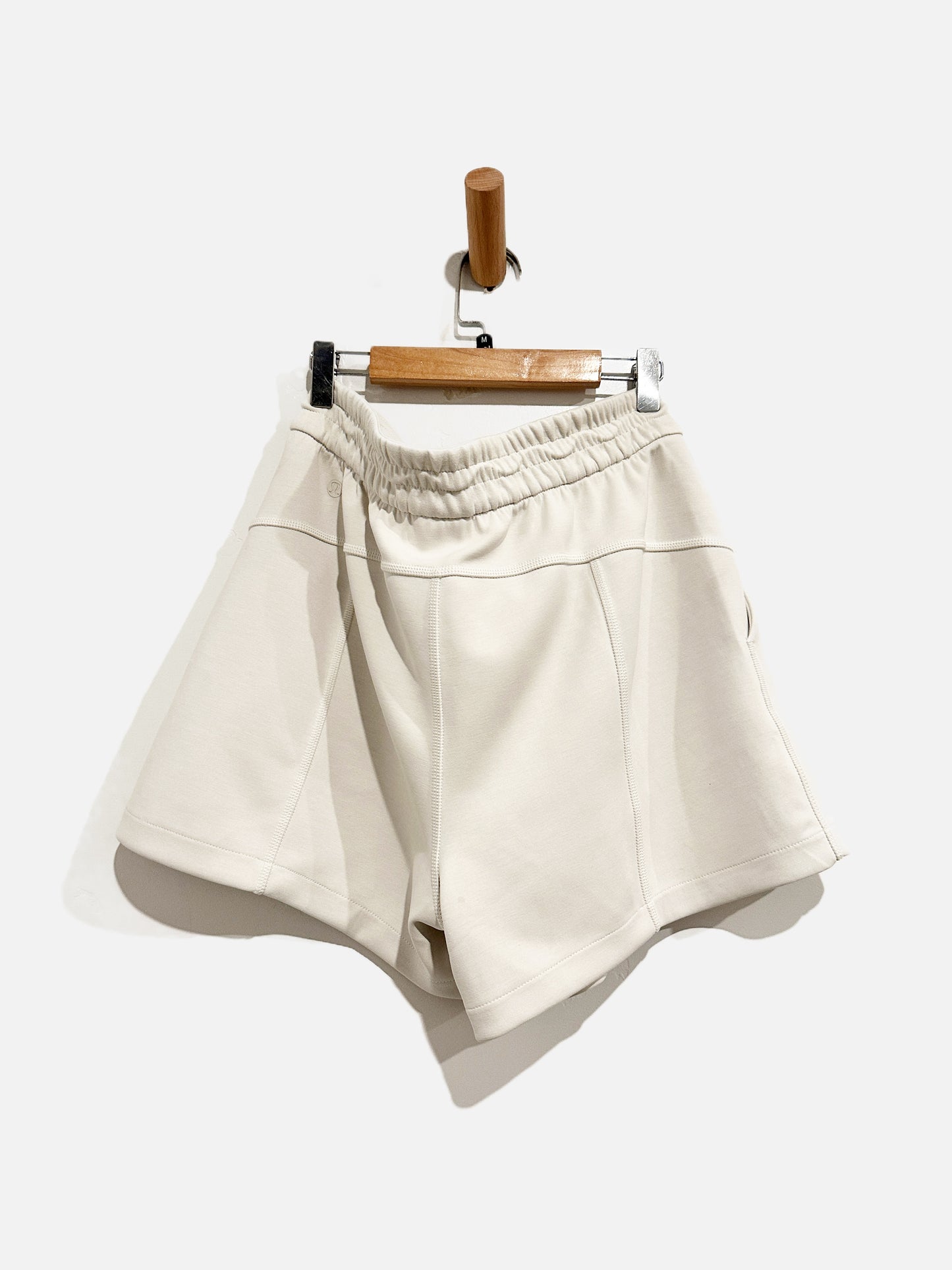 Lululemon Softstreme High Rise White Shorts - 8