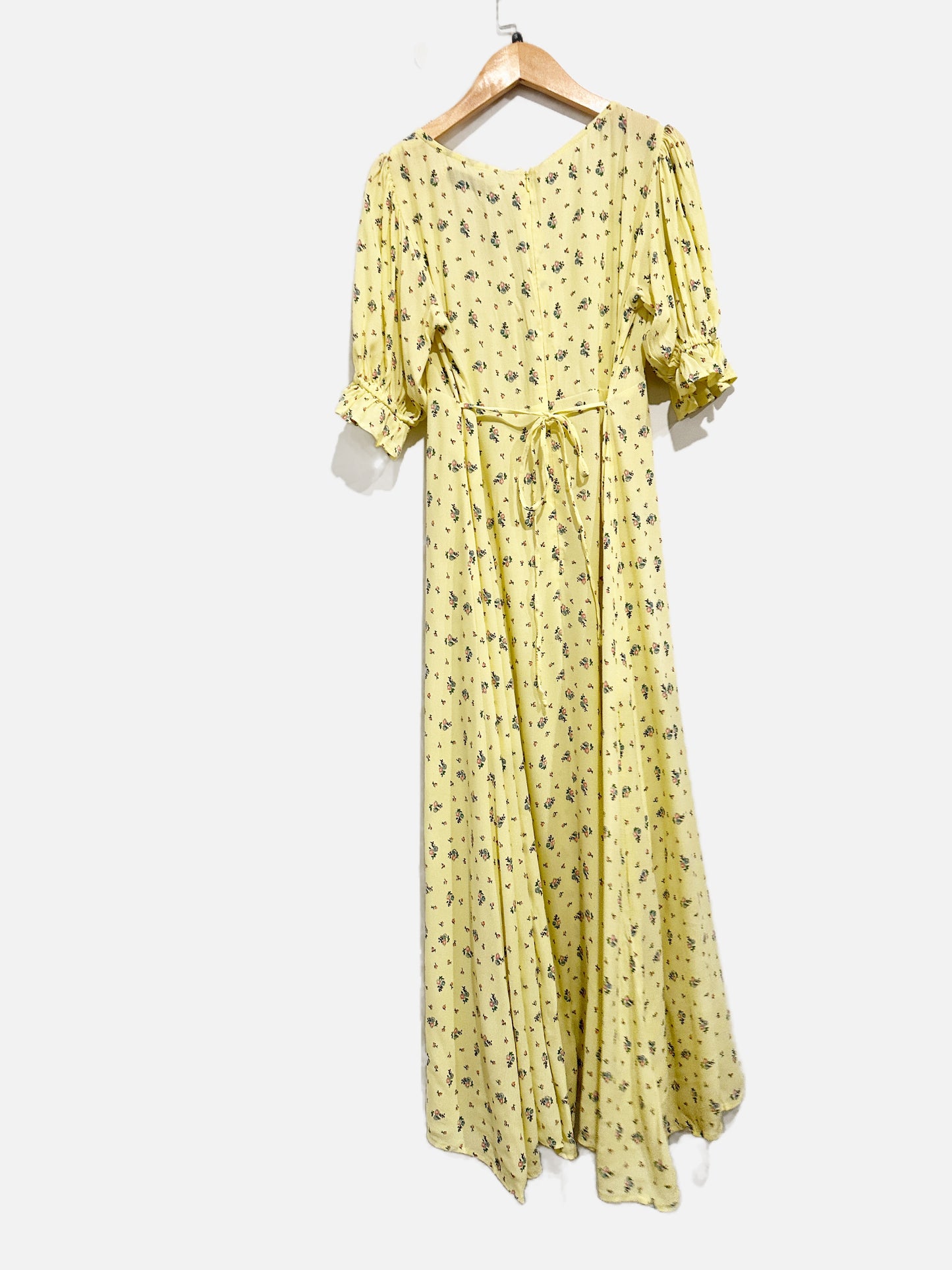 Faithfull the Brand Yellow Floral Maxi Dress - 4