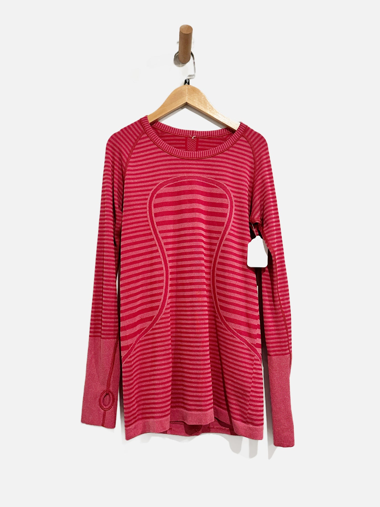 Lululemon Swiftly Tech Long Sleeve Crew in Heathered Berry Rumble Swiftly - 8