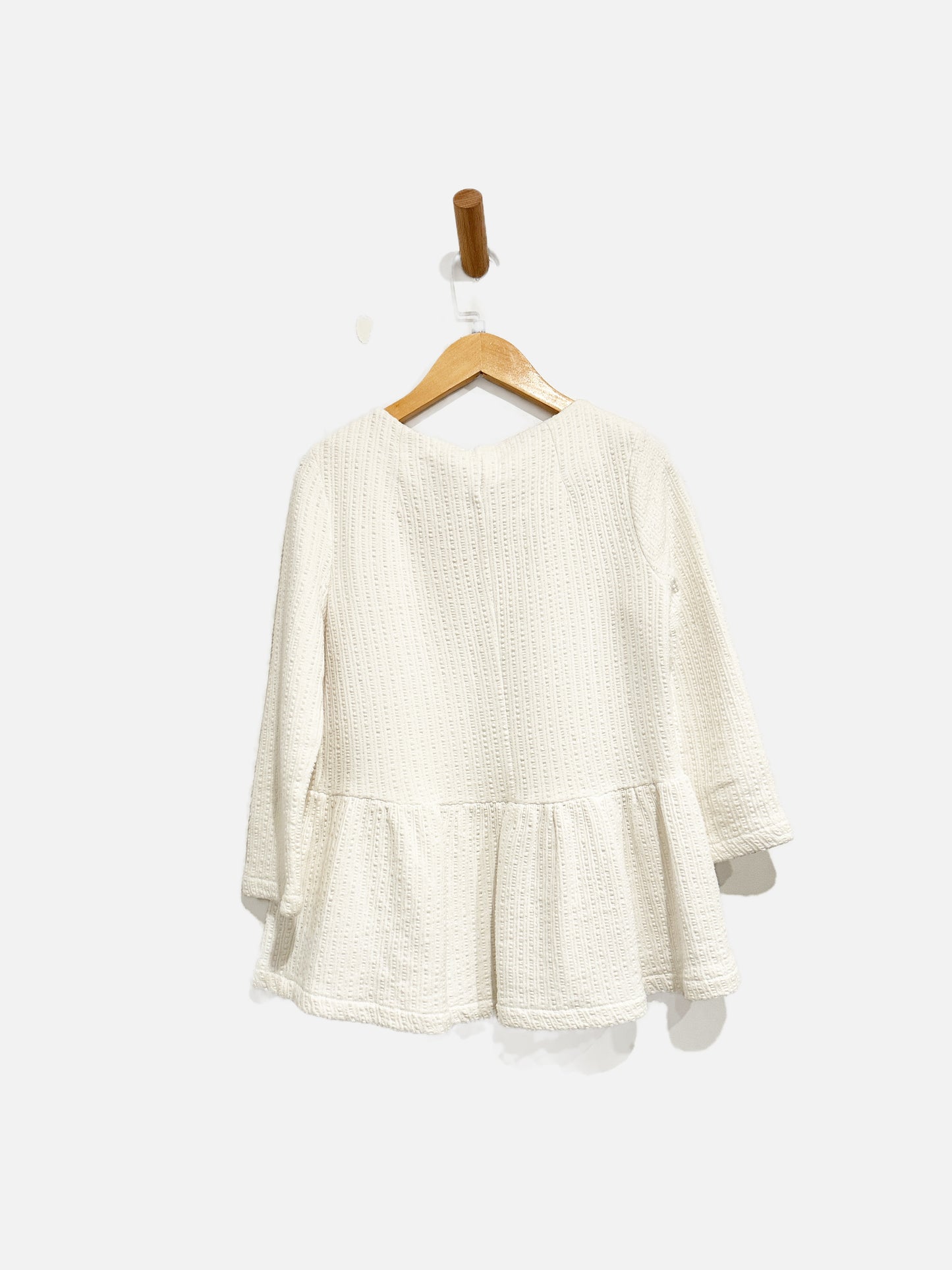 Anthropologie Amadi White Peplum Top - XSP