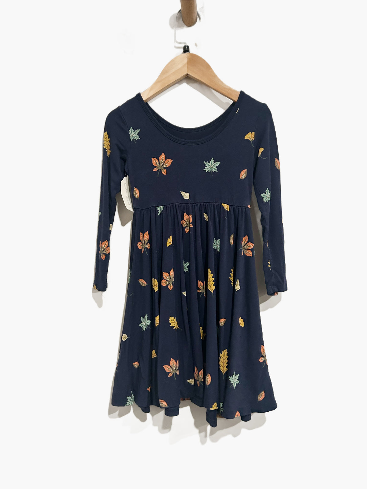 Kyte Baby Navy Leaf Dress - 4