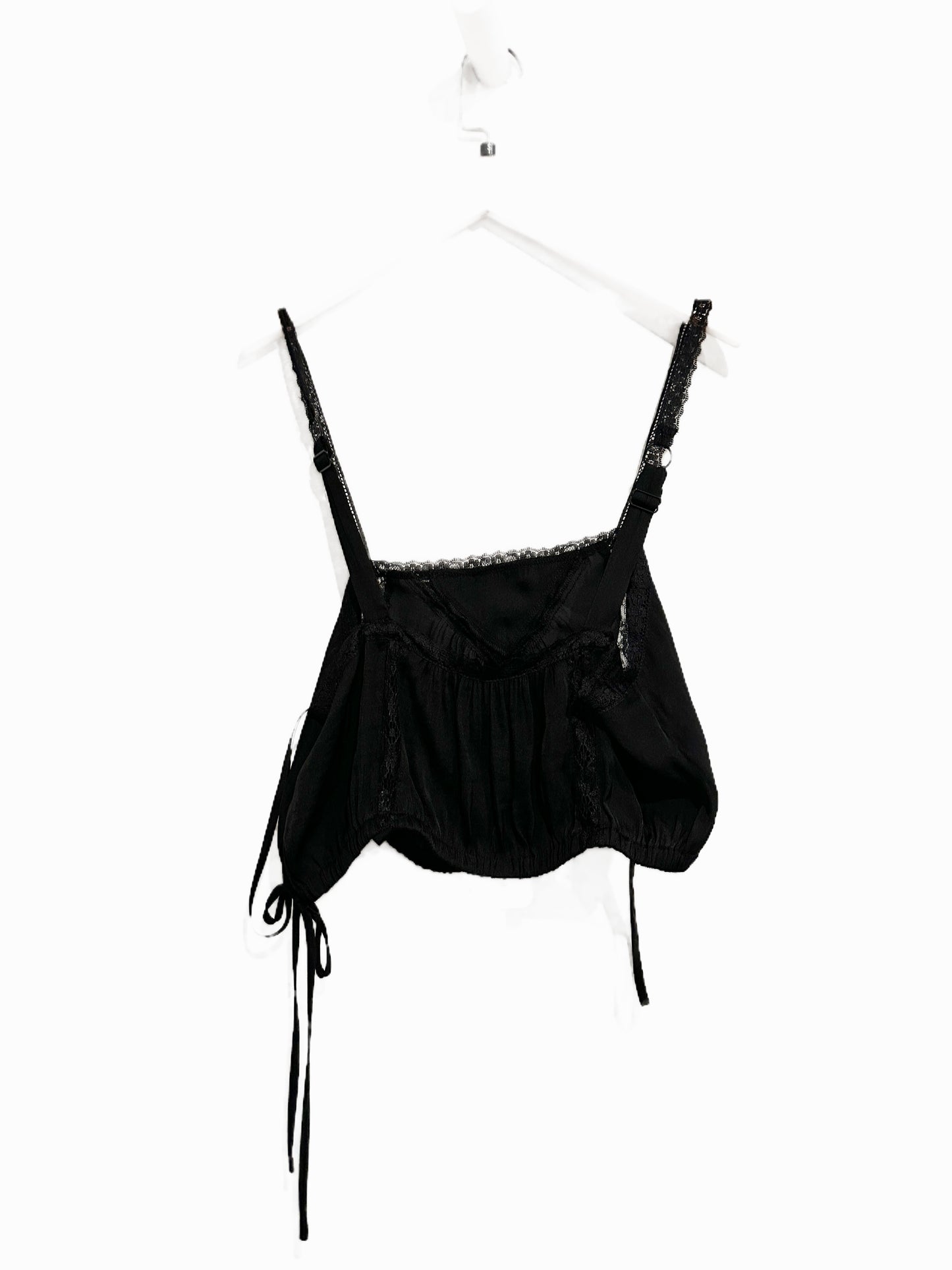 Urban Outfitters Tuli Satin Bubble Cropped Tank Top - Small