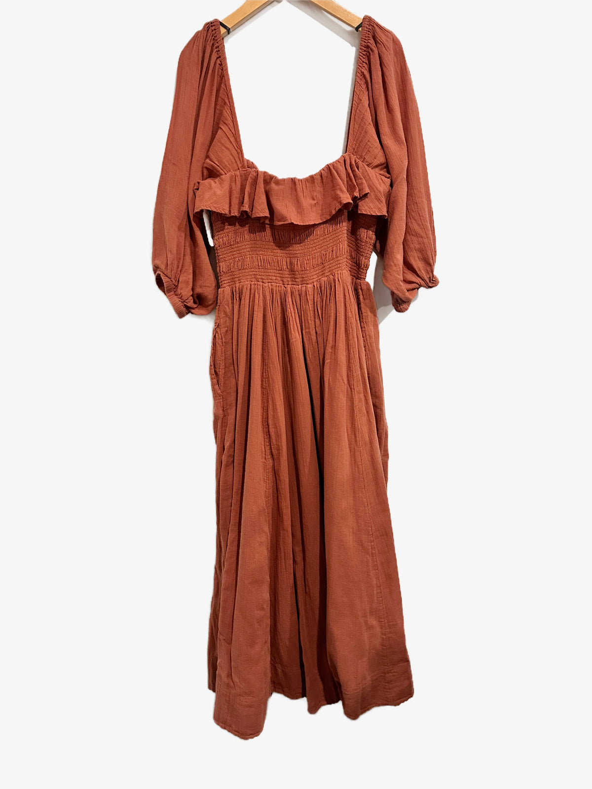 Free People Oasis Midi Dress in Auburn