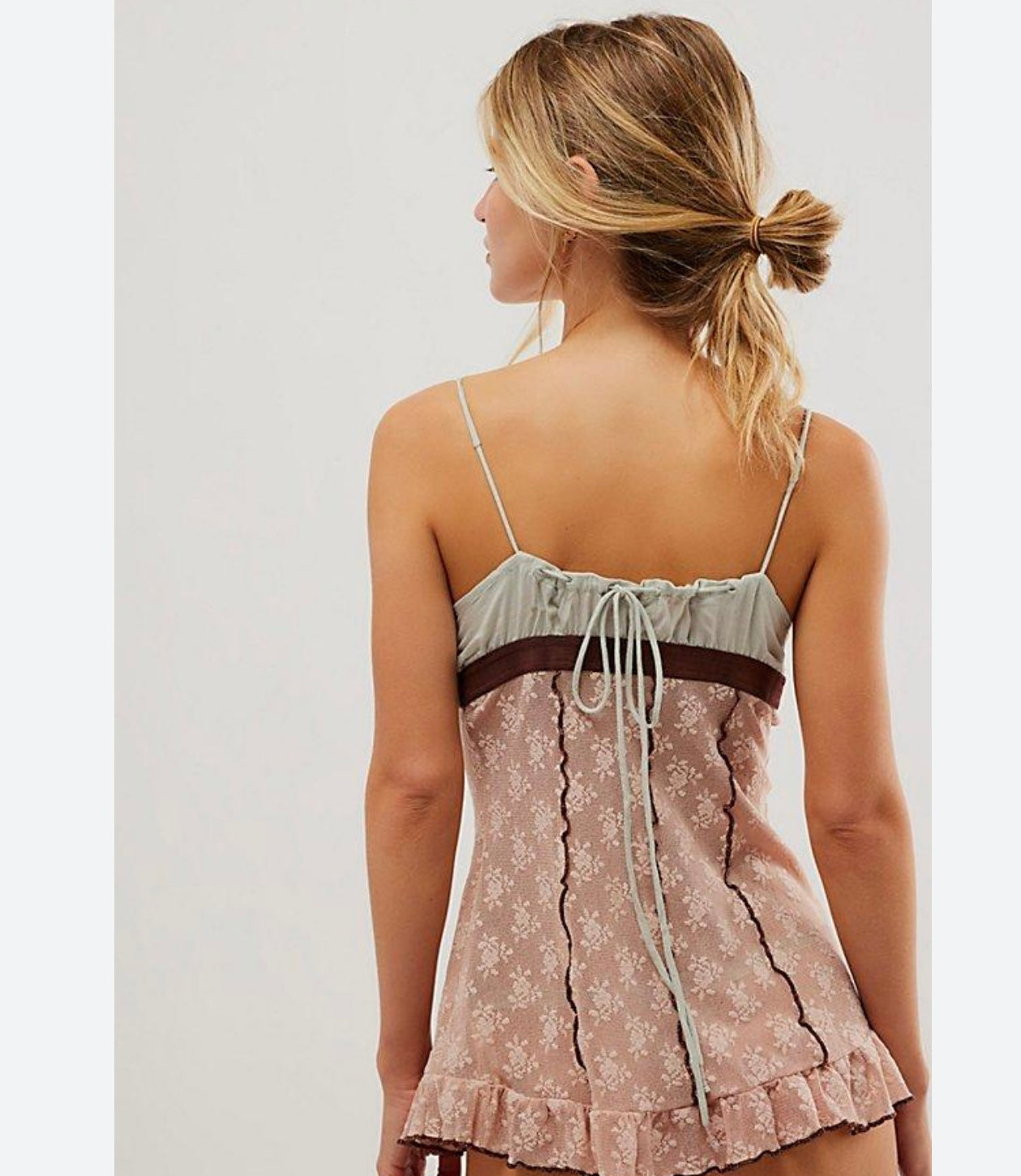 Free People Dial For Drama Lace Floral Tank - Small