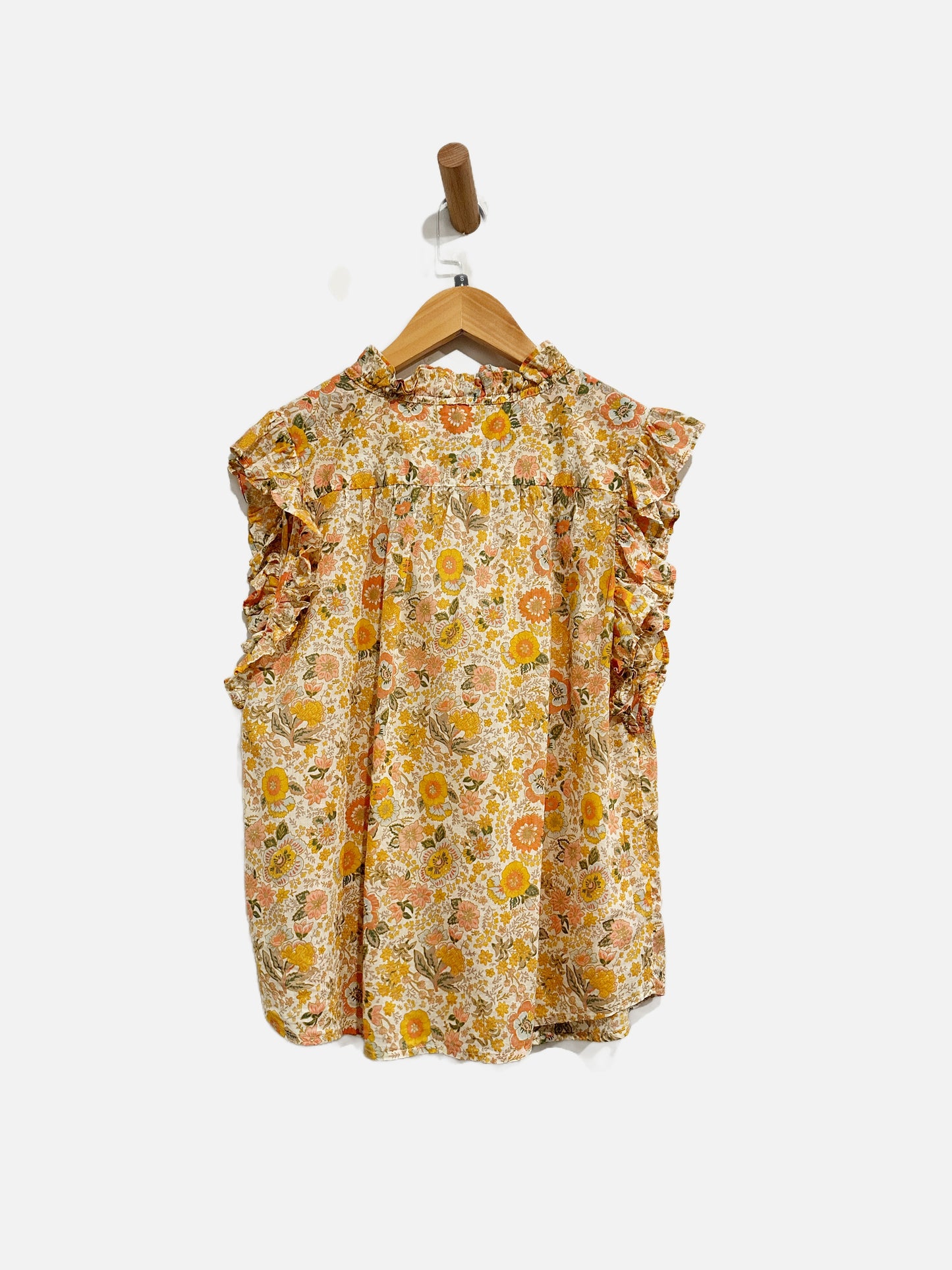 Elan Yellow Floral Tank - Small