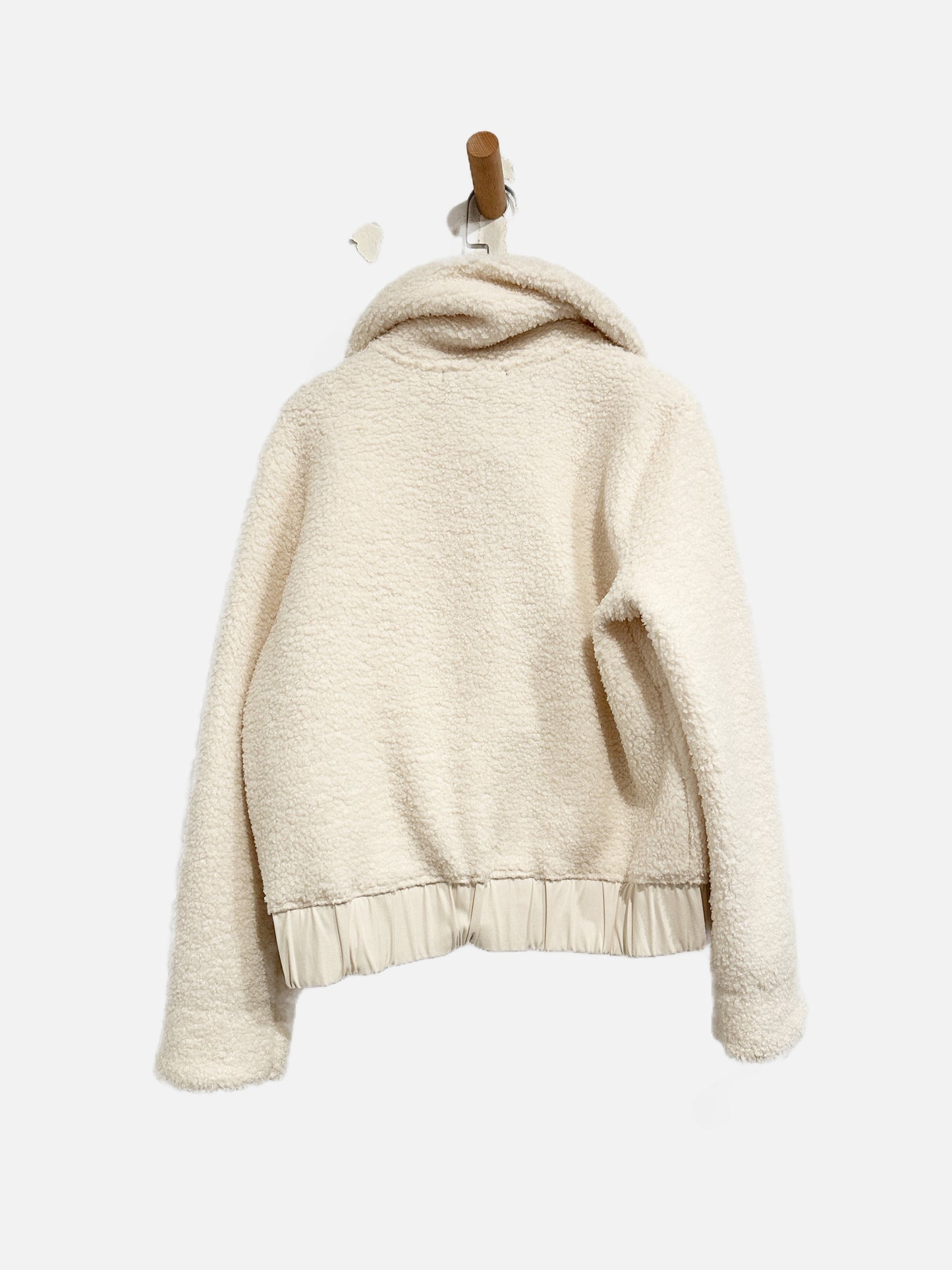 Banana Republic Cream Shearling Bomber Jacket - XS