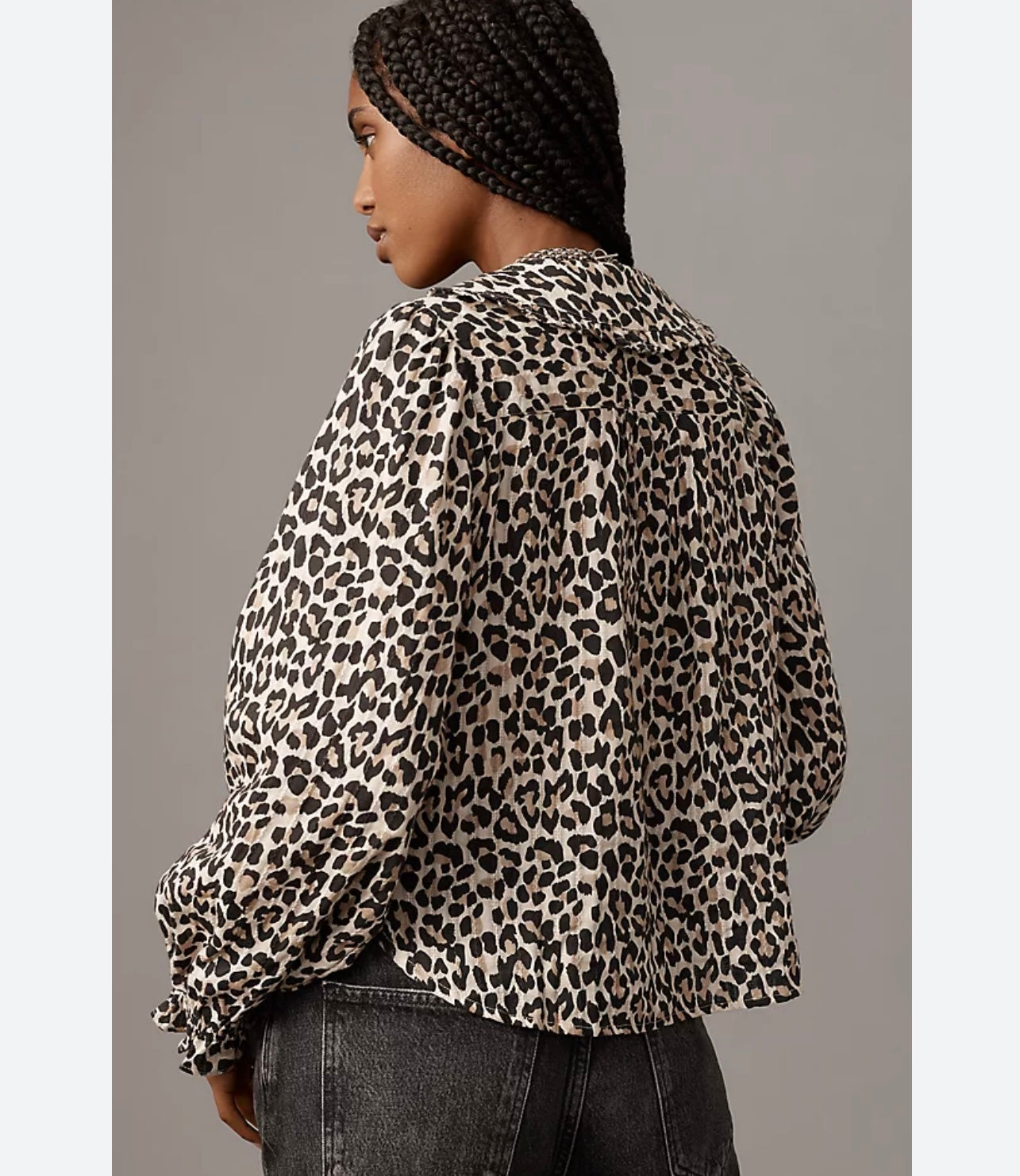 Pilcro Leopard Print Blouse - Medium