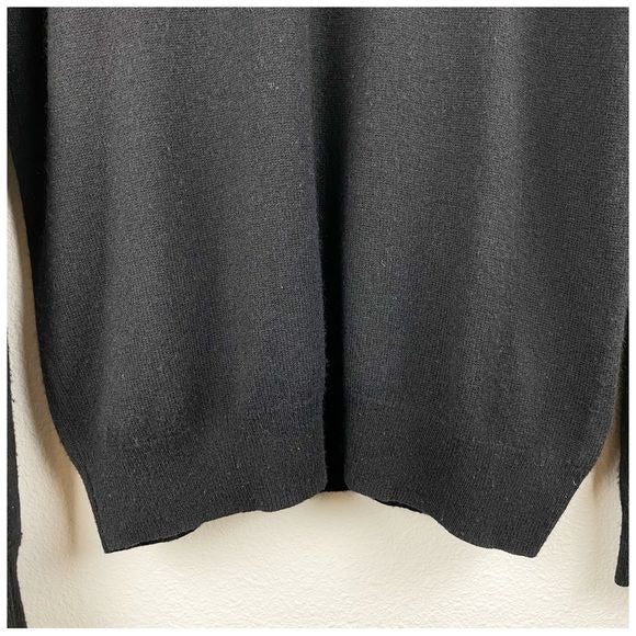 1901 Black Wool Cashmere Blend Sweater Size Large