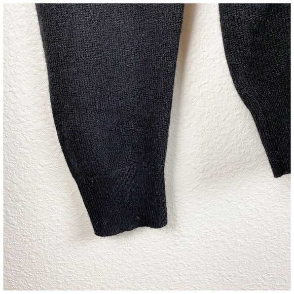 1901 Black Wool Cashmere Blend Sweater Size Large