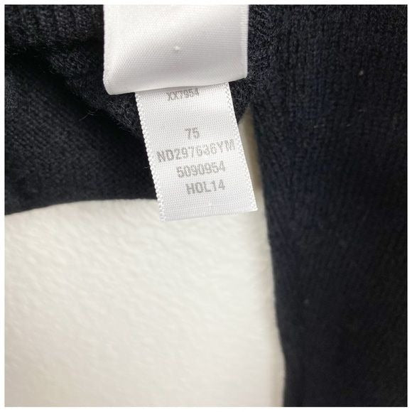 1901 Black Wool Cashmere Blend Sweater Size Large