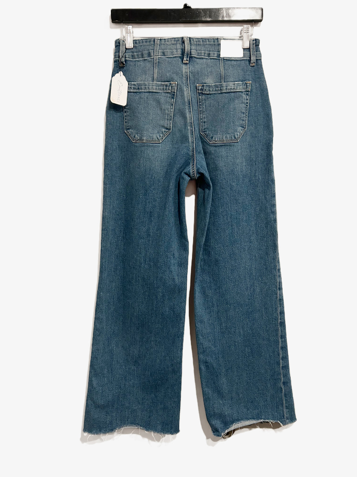 Paige Anessa High-Rise Wide Leg Jeans - 26