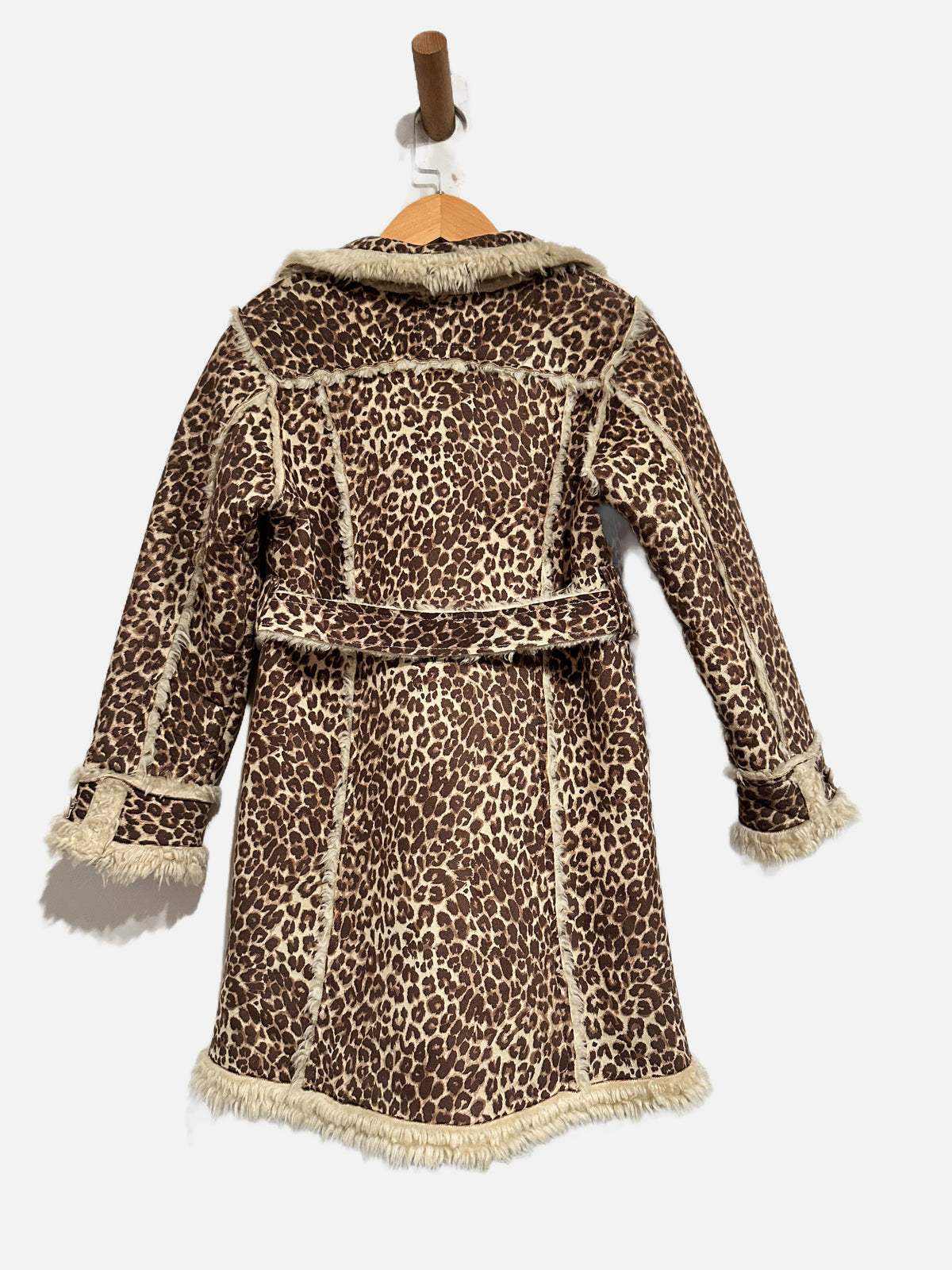 Children's Place Girls Leopard Print Trench Coat - 5/6Y