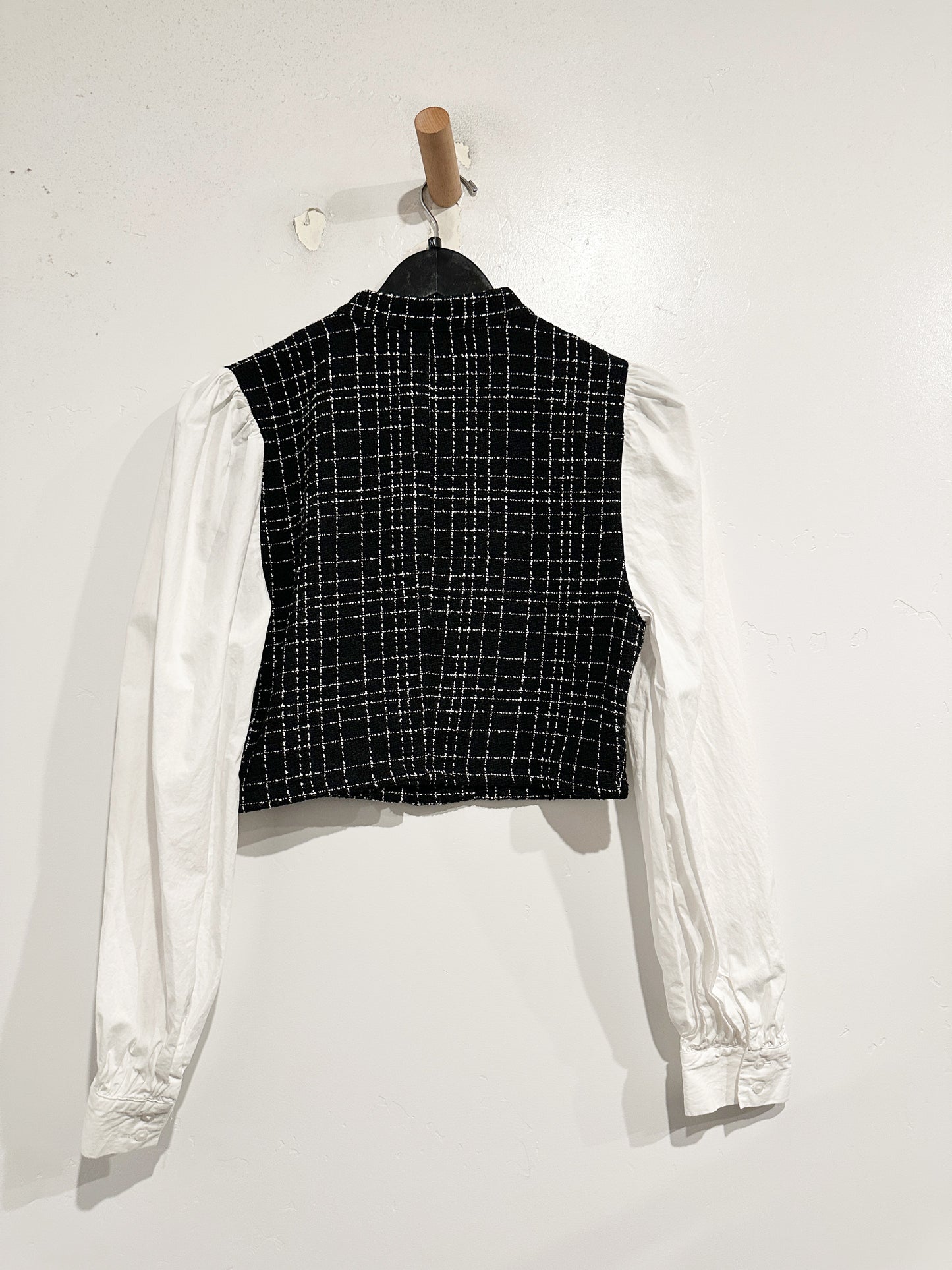 Zara Black and White Blouse - Medium