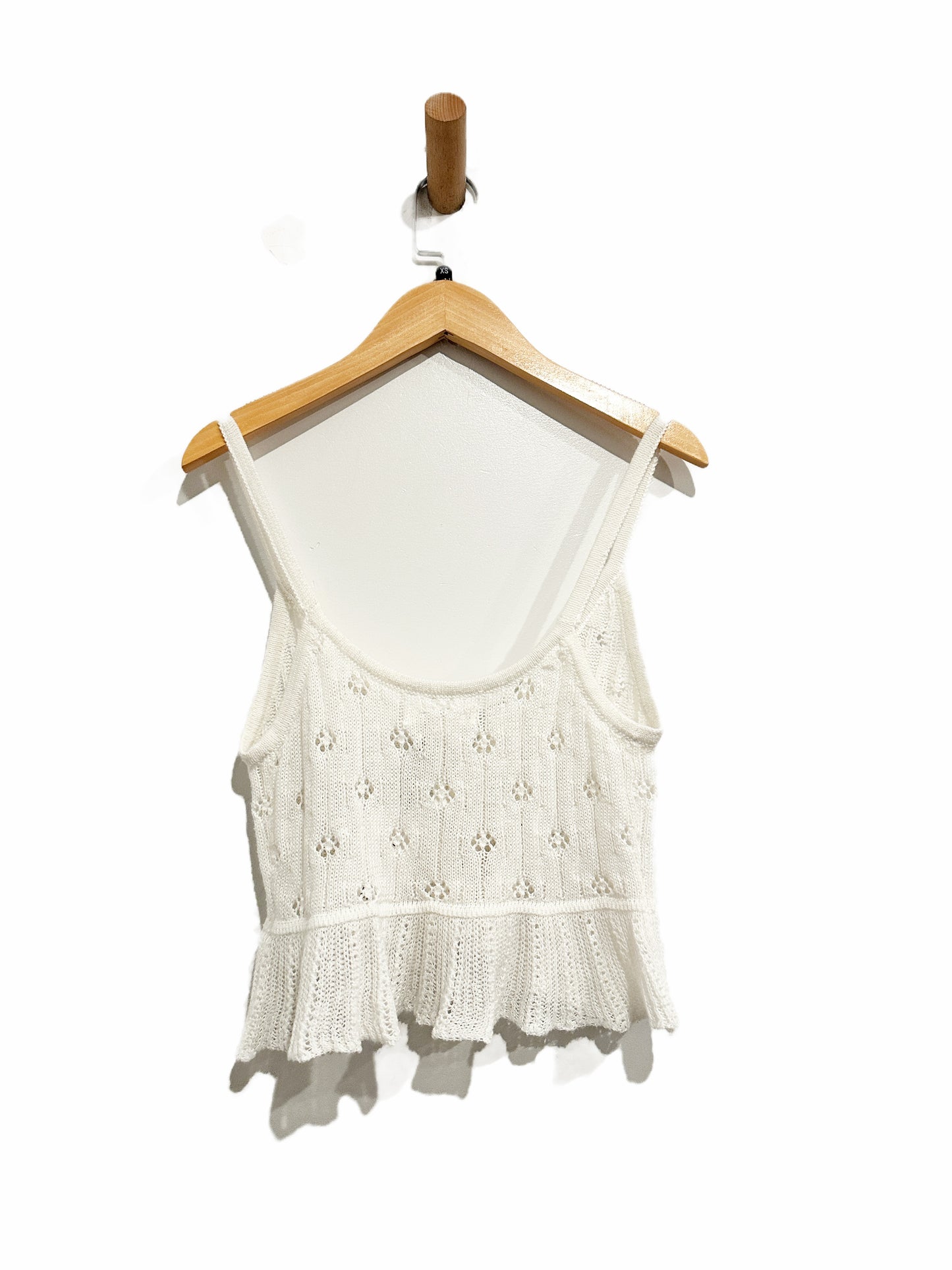 Aeropostale White Knit Tank - XS
