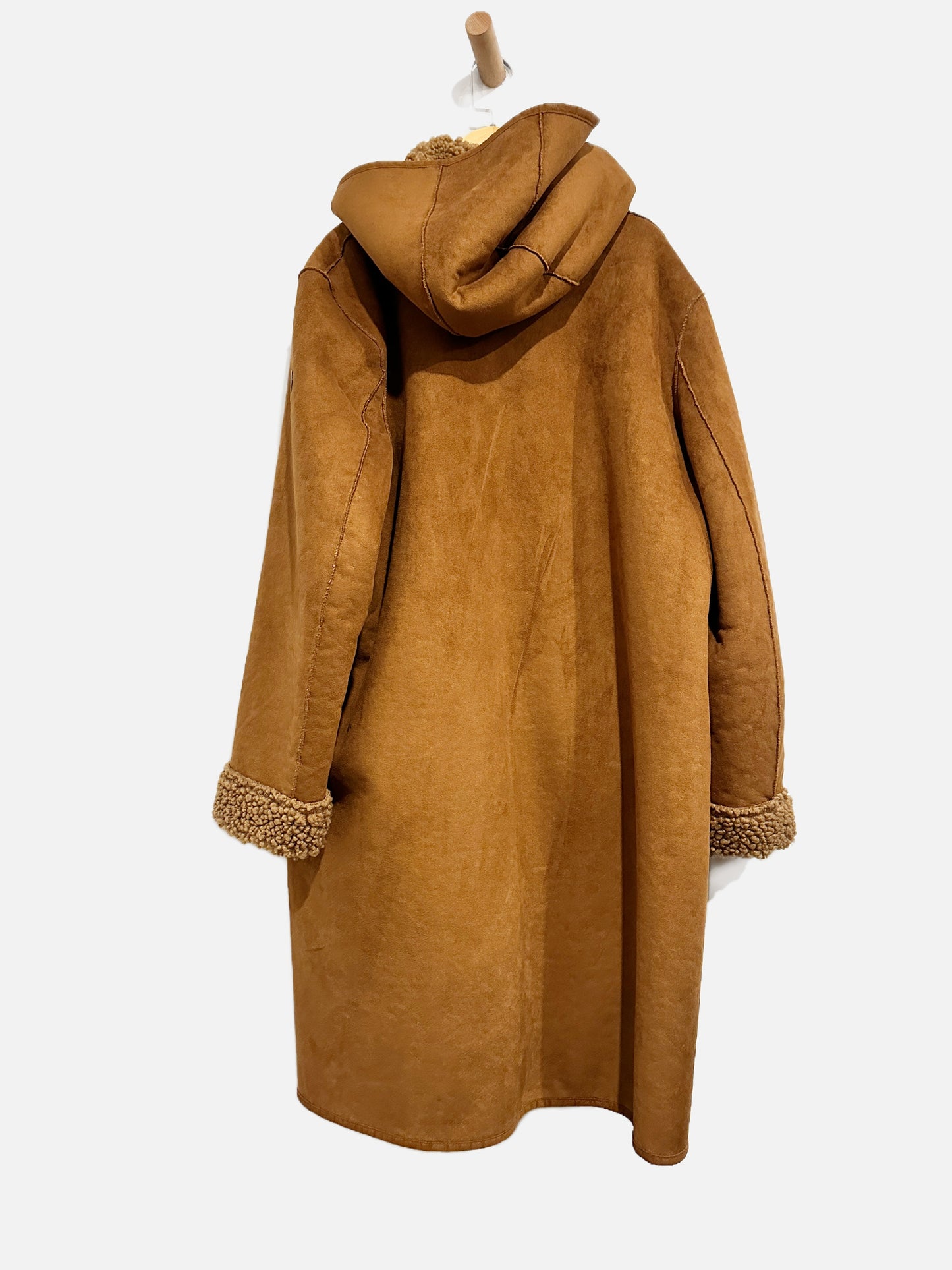 Michael Michael Kors Brown Shearling Coat - XL