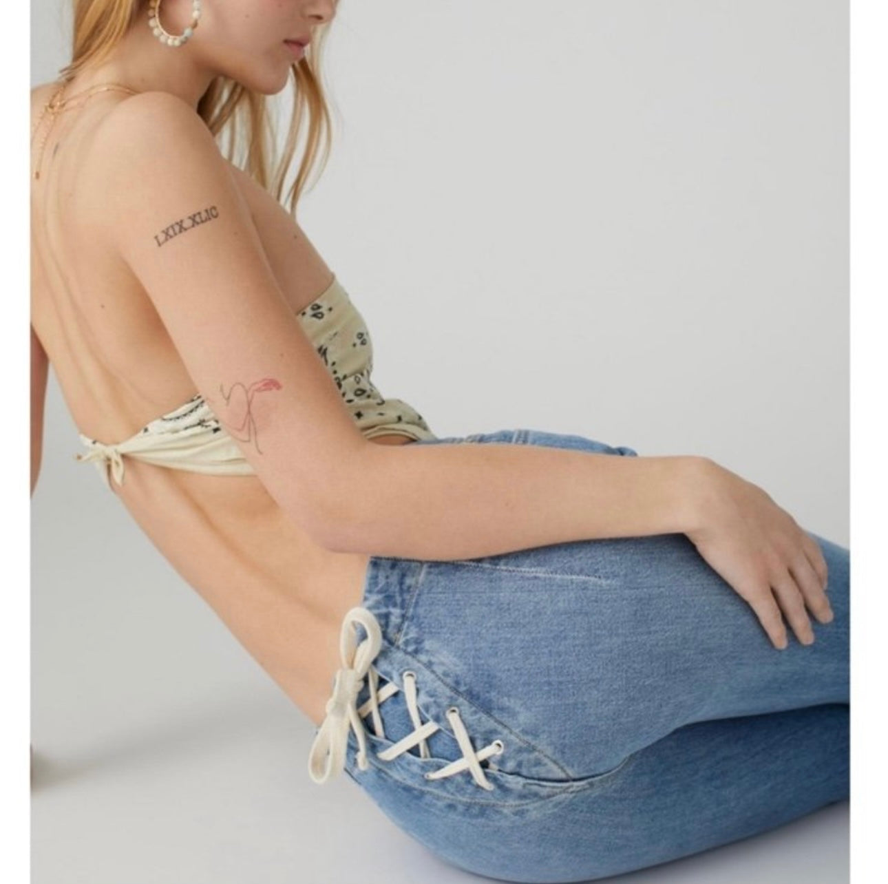 Urban Outfitters BDG Lace Back Flare Jeans - 28