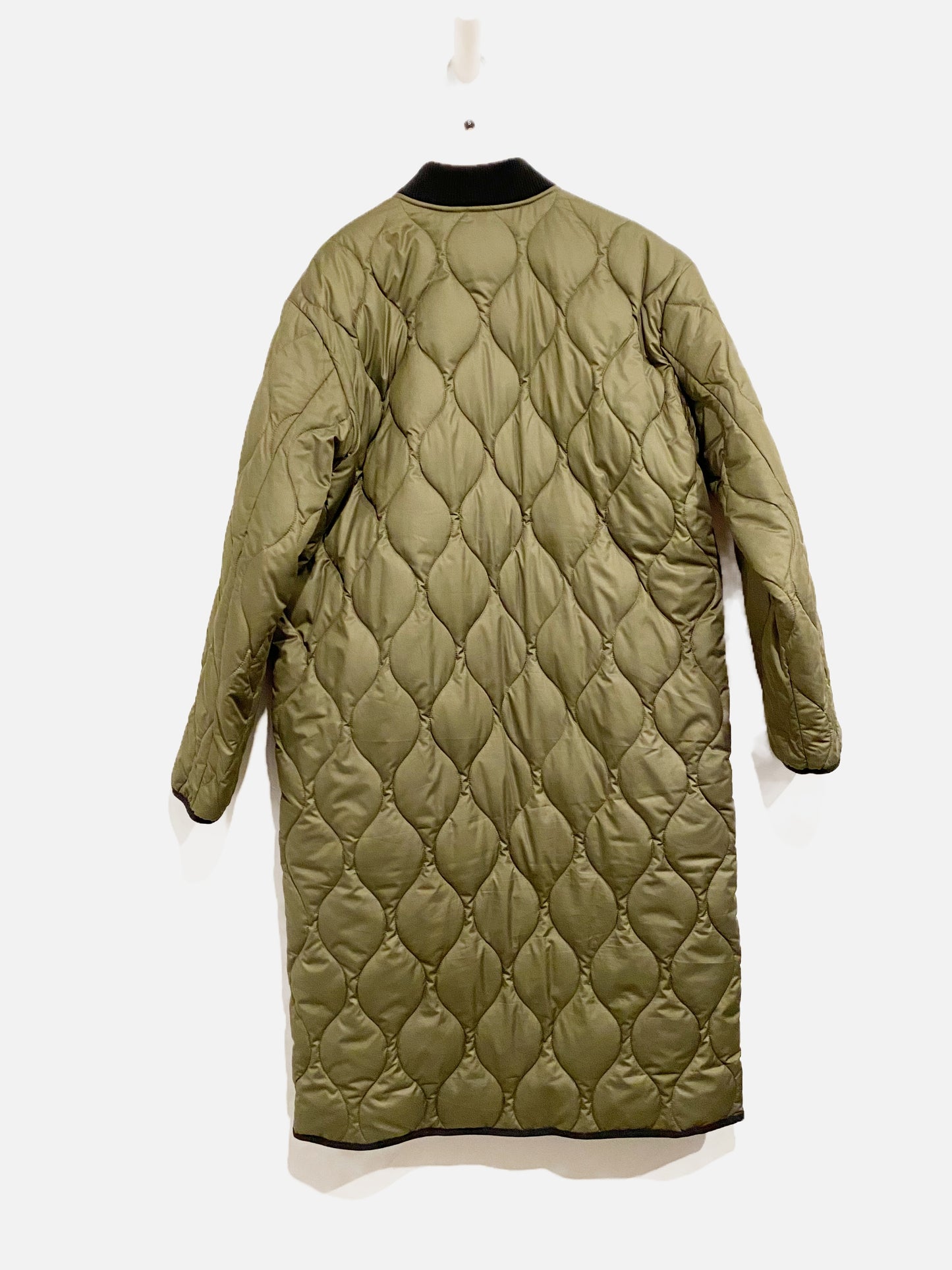 Everlane Green Quilted Long Puffer - Small