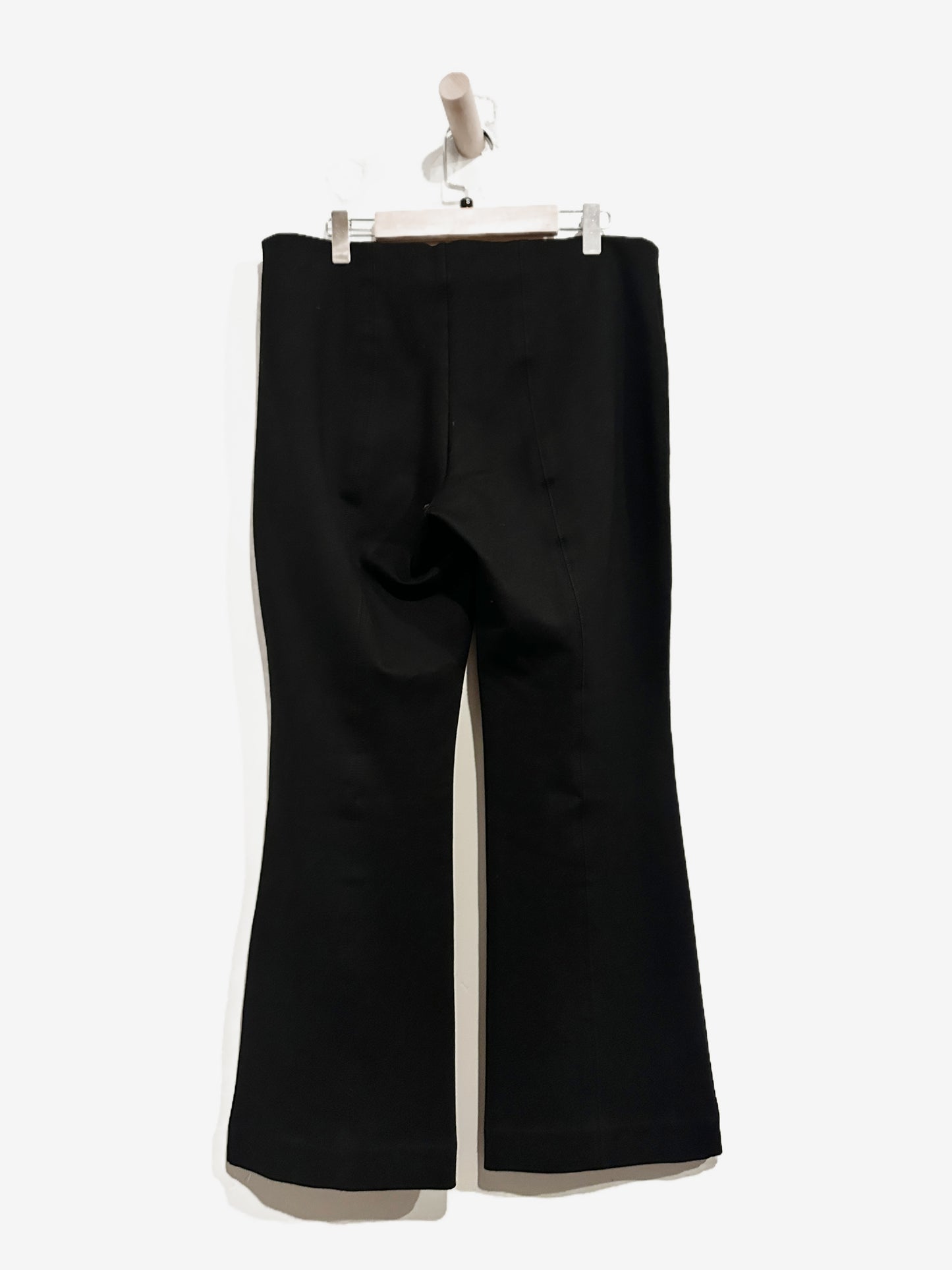 Anthropologie Maeve The Margot Kick-Flare Cropped Pants in Black - Small