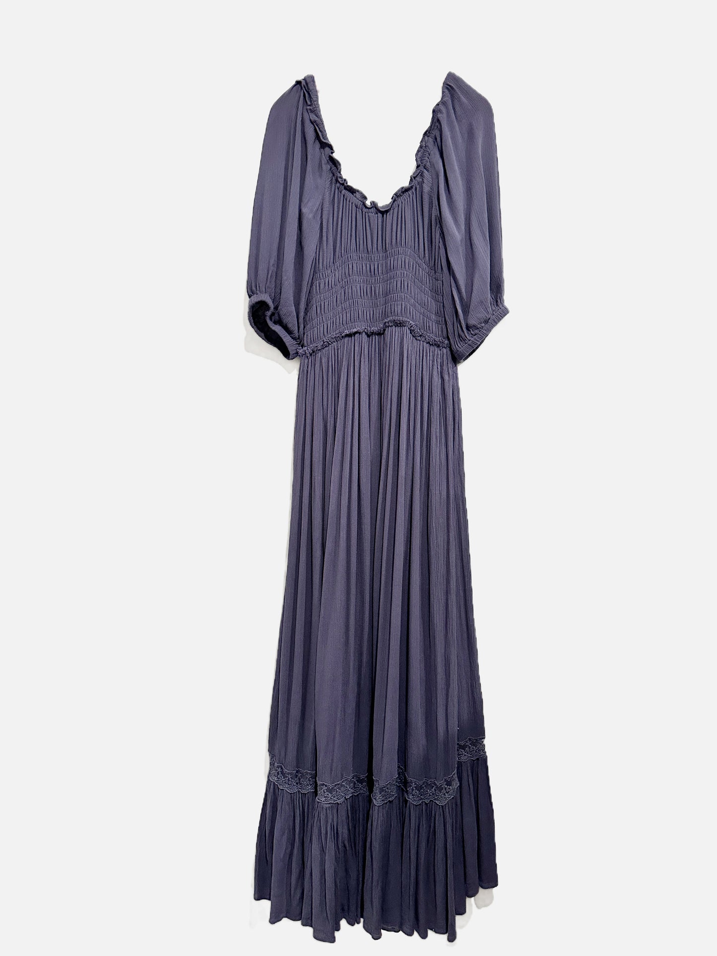 Free People Natural Beauty Lace Midi Dress - XS