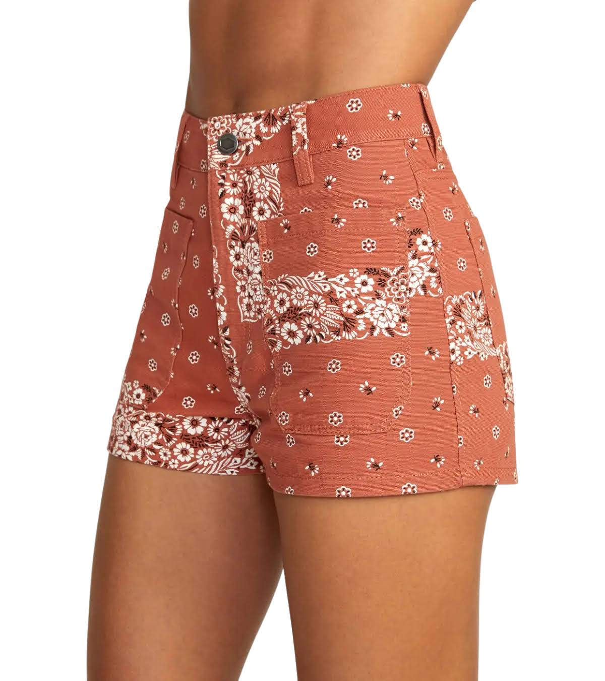 RVCA Brown Floral Shorts - 26