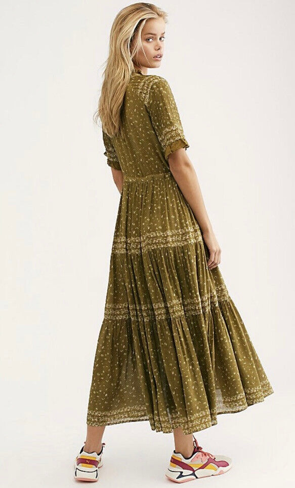 Free People Rare Feelings Midi Dress - Small