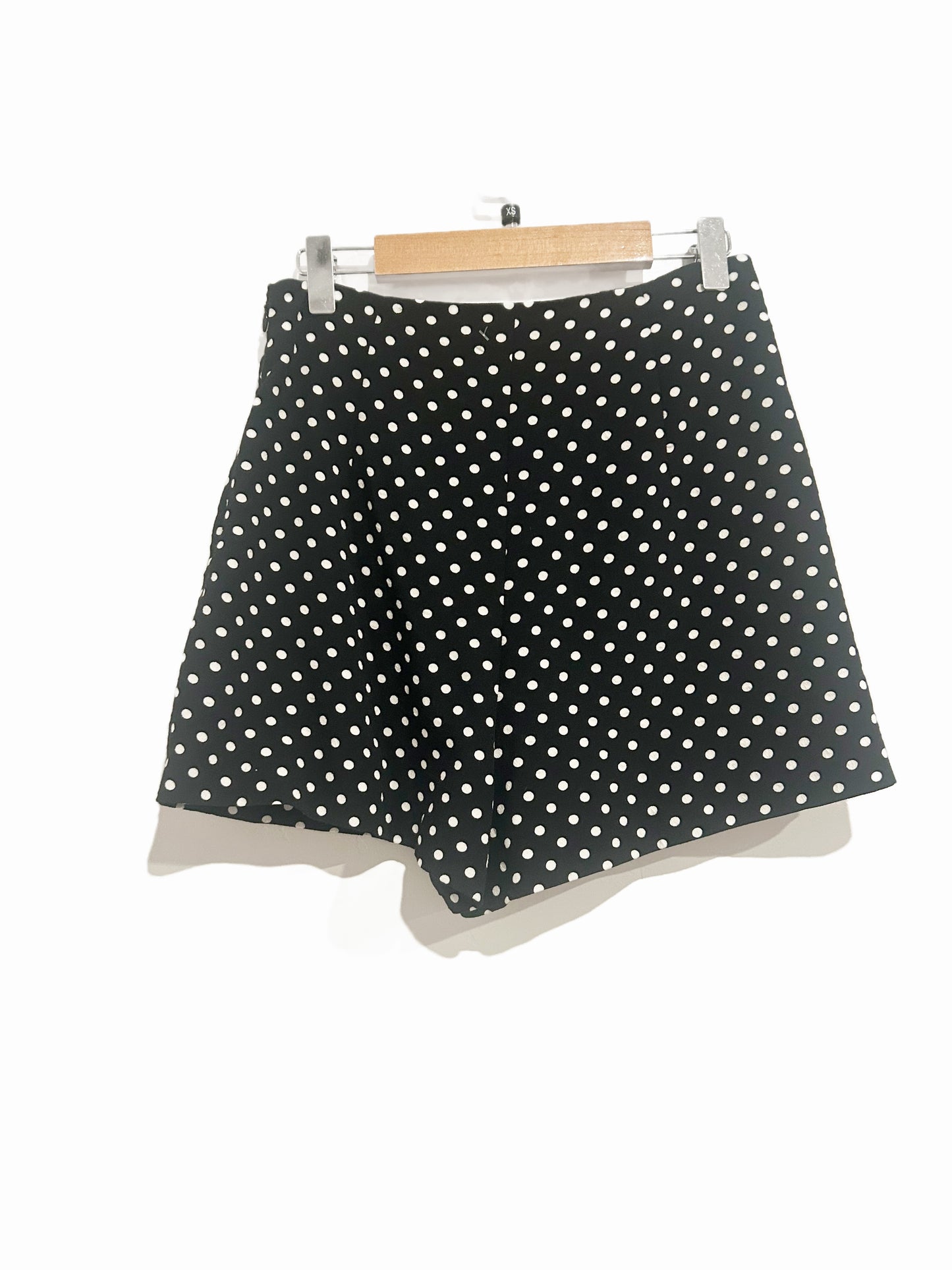 Zara High Waist Black and White Polka Dot Shorts - XS